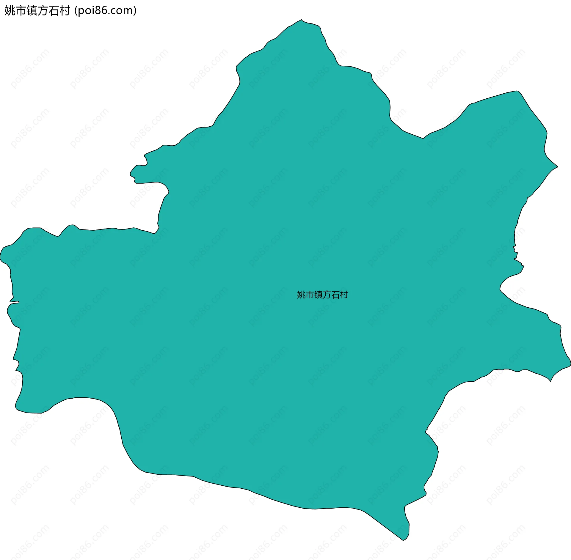 姚市镇方石村边界地图