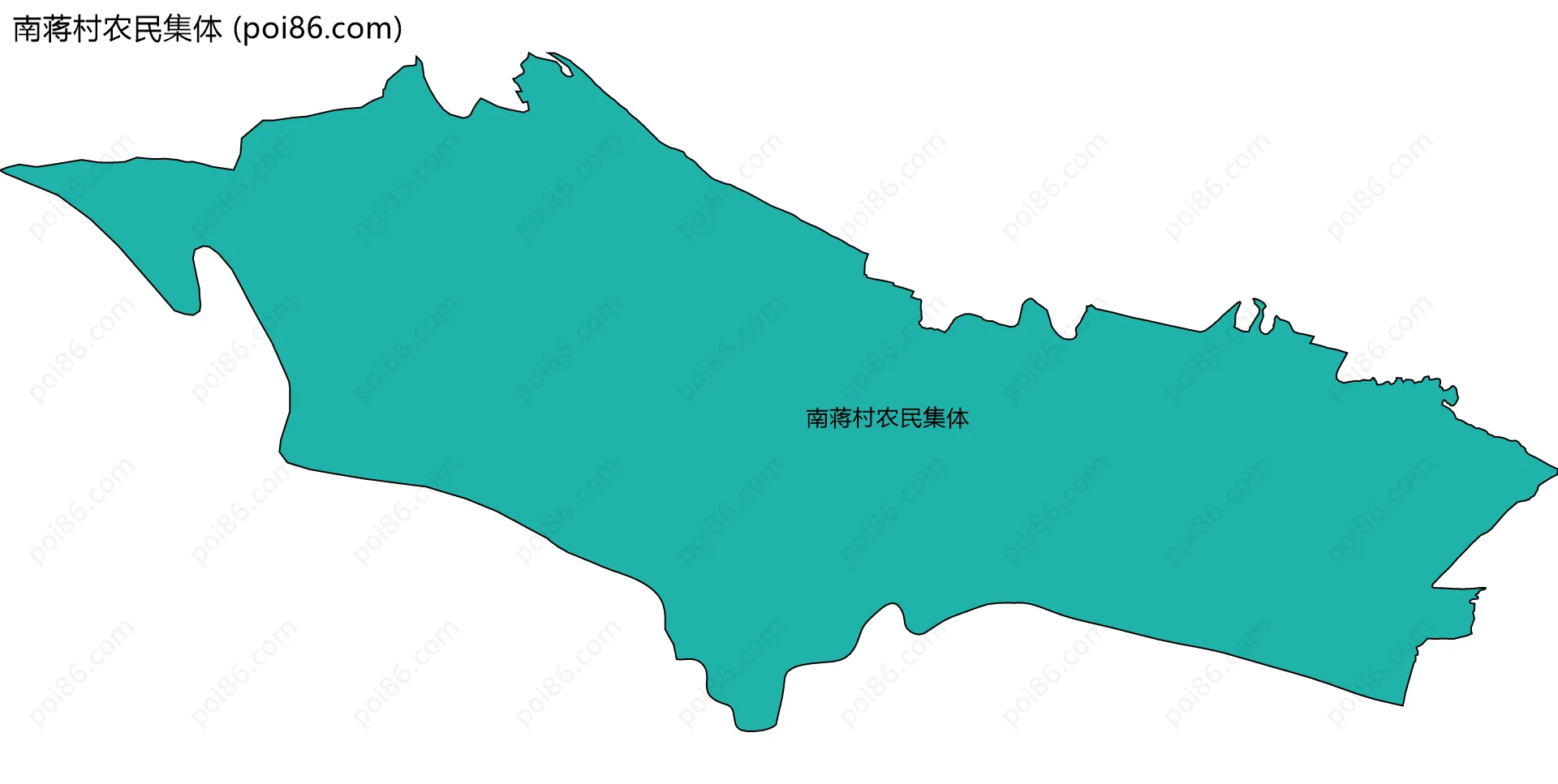 南蒋村农民集体边界地图