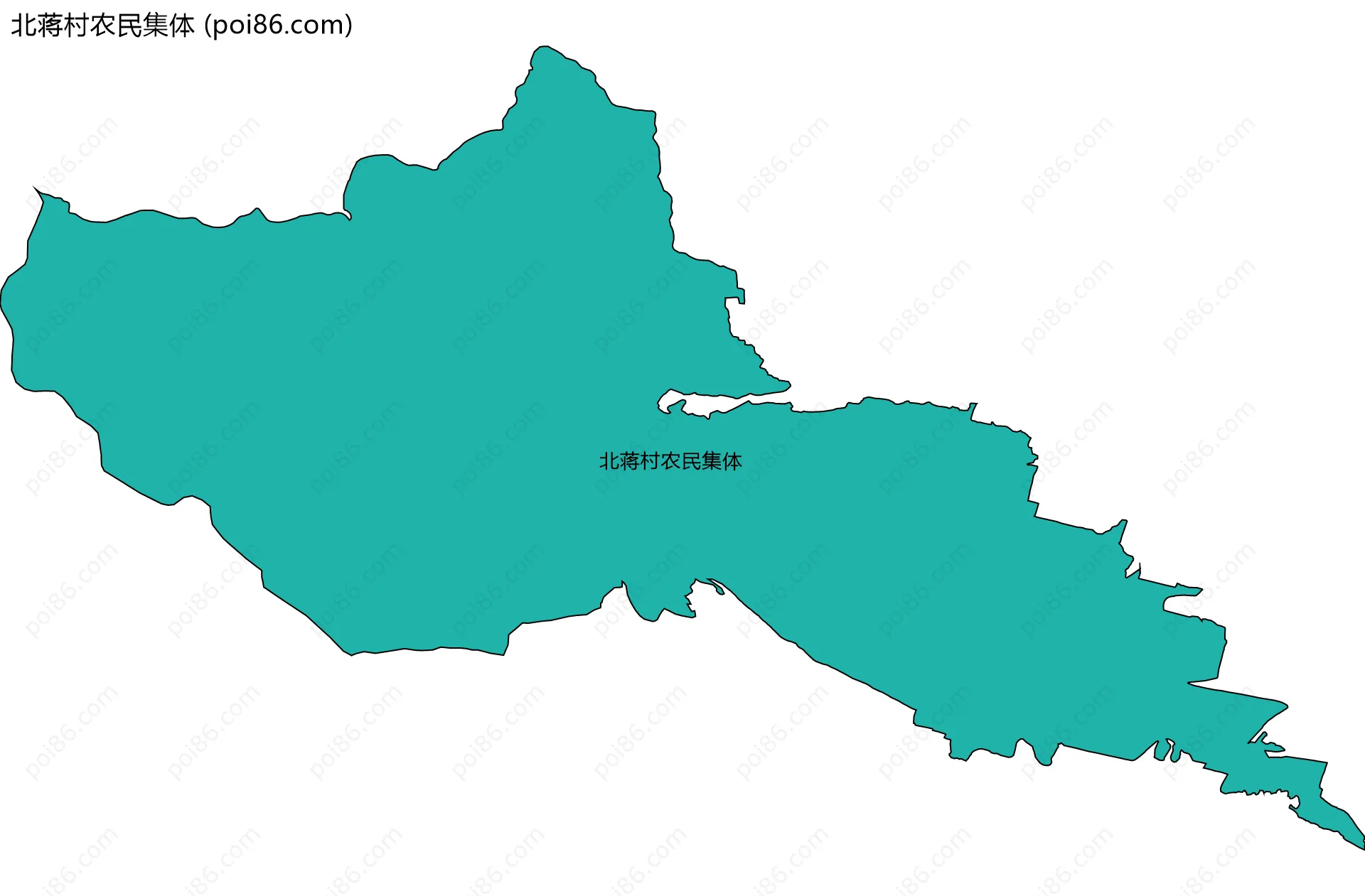北蒋村农民集体边界地图