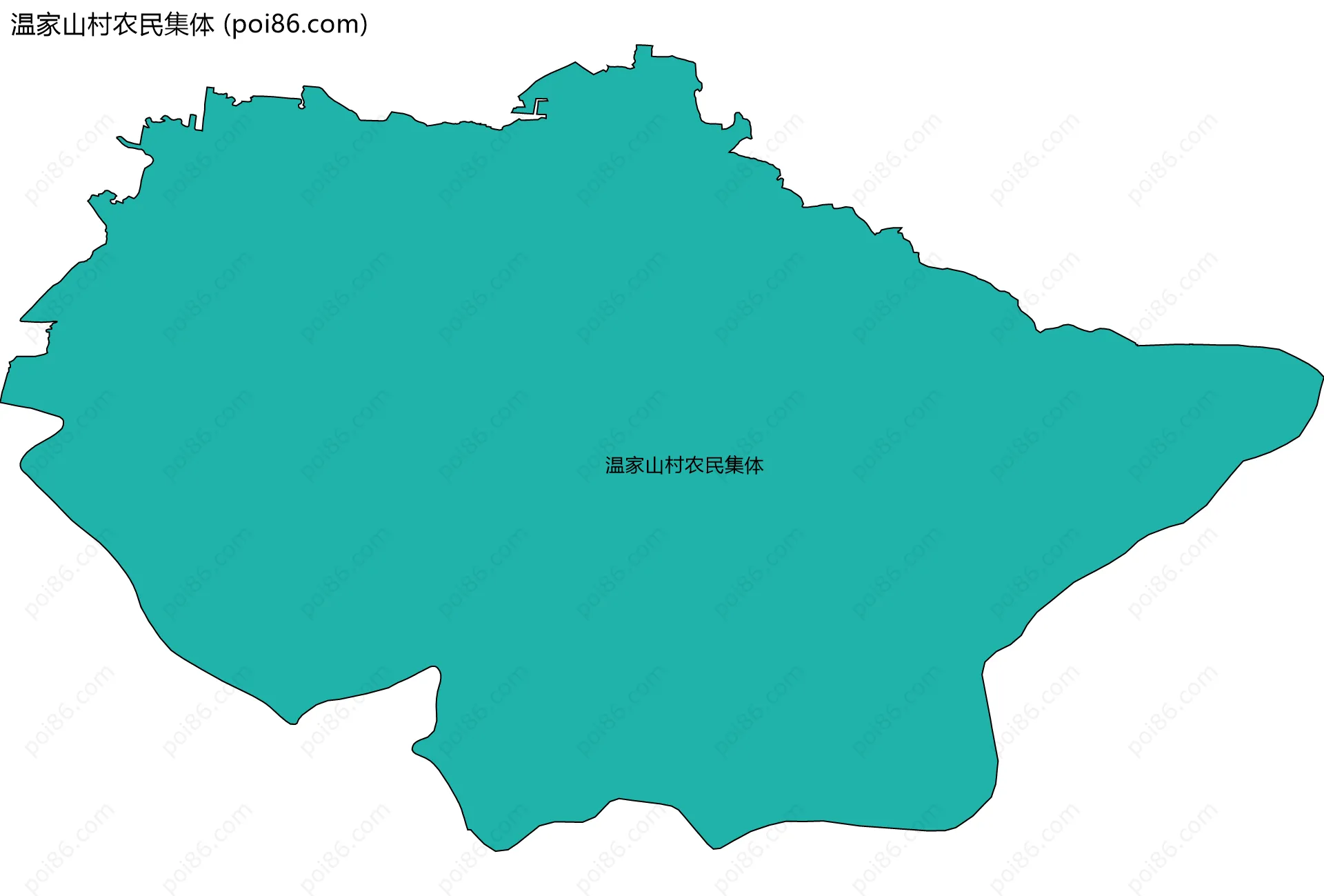 温家山村农民集体边界地图