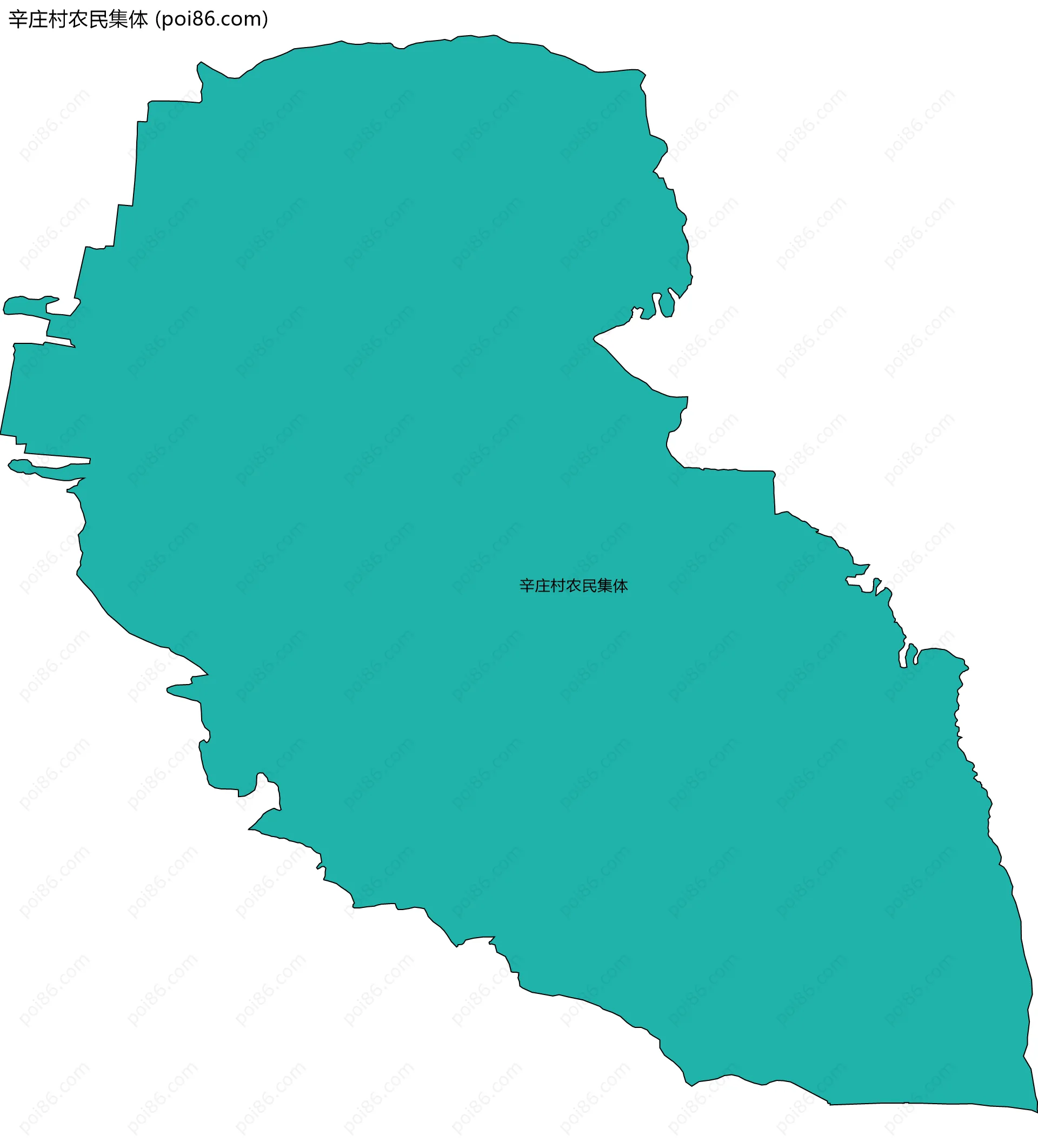 辛庄村农民集体边界地图