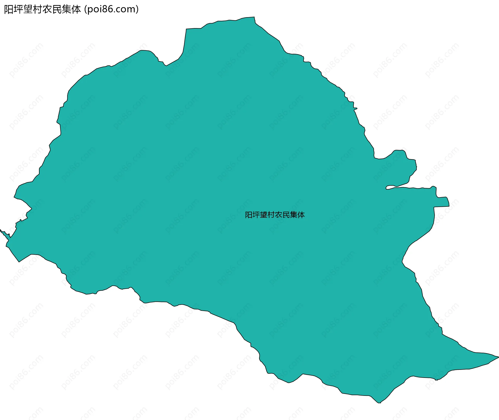 阳坪望村农民集体边界地图