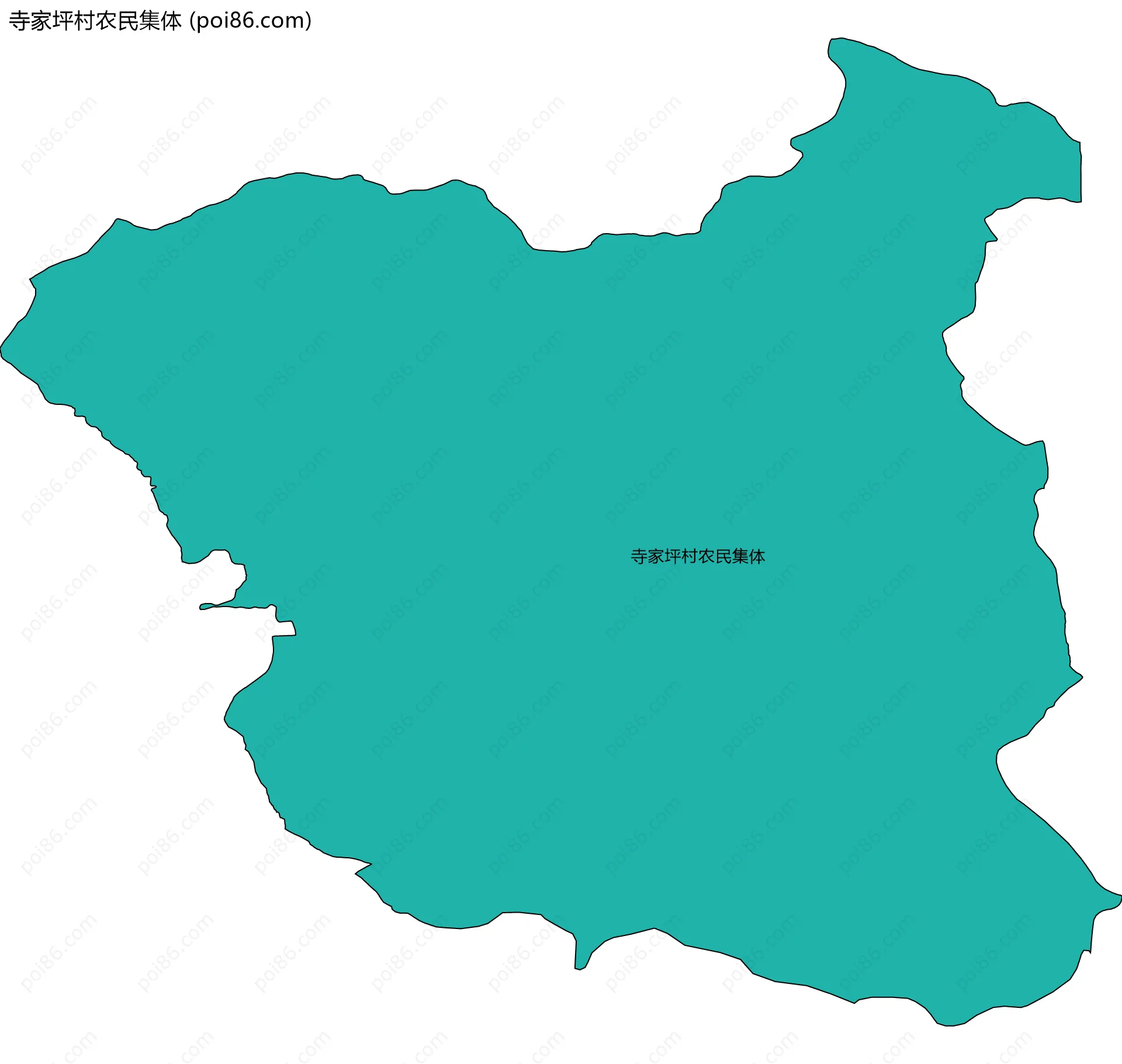 寺家坪村农民集体边界地图