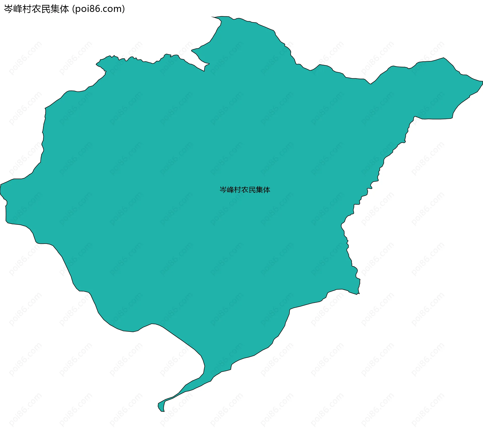 岑峰村农民集体边界地图