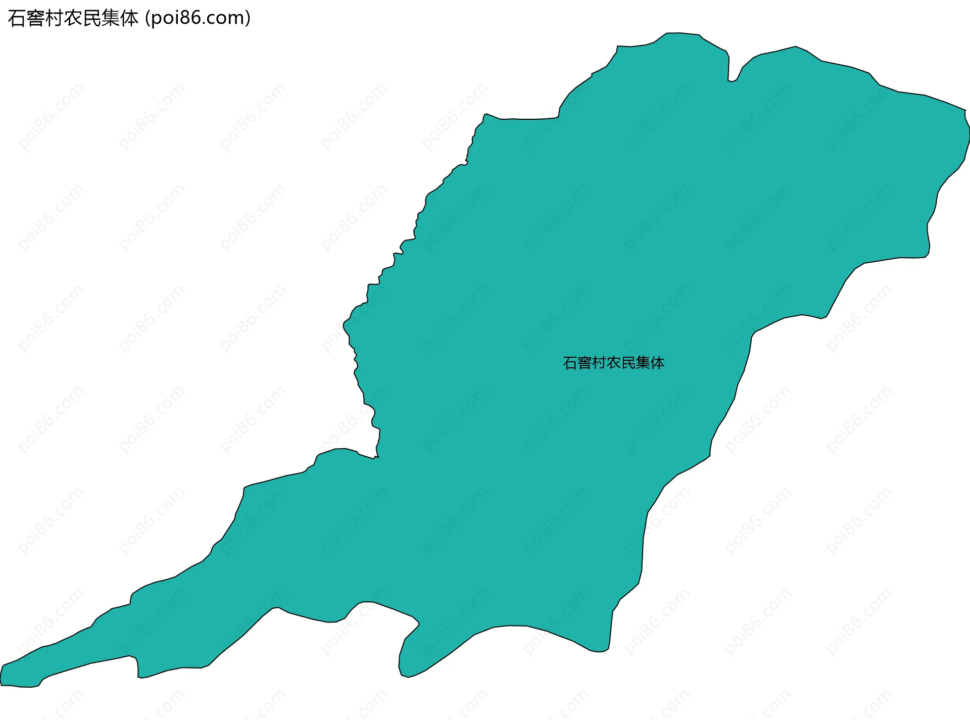 石窖村农民集体边界地图