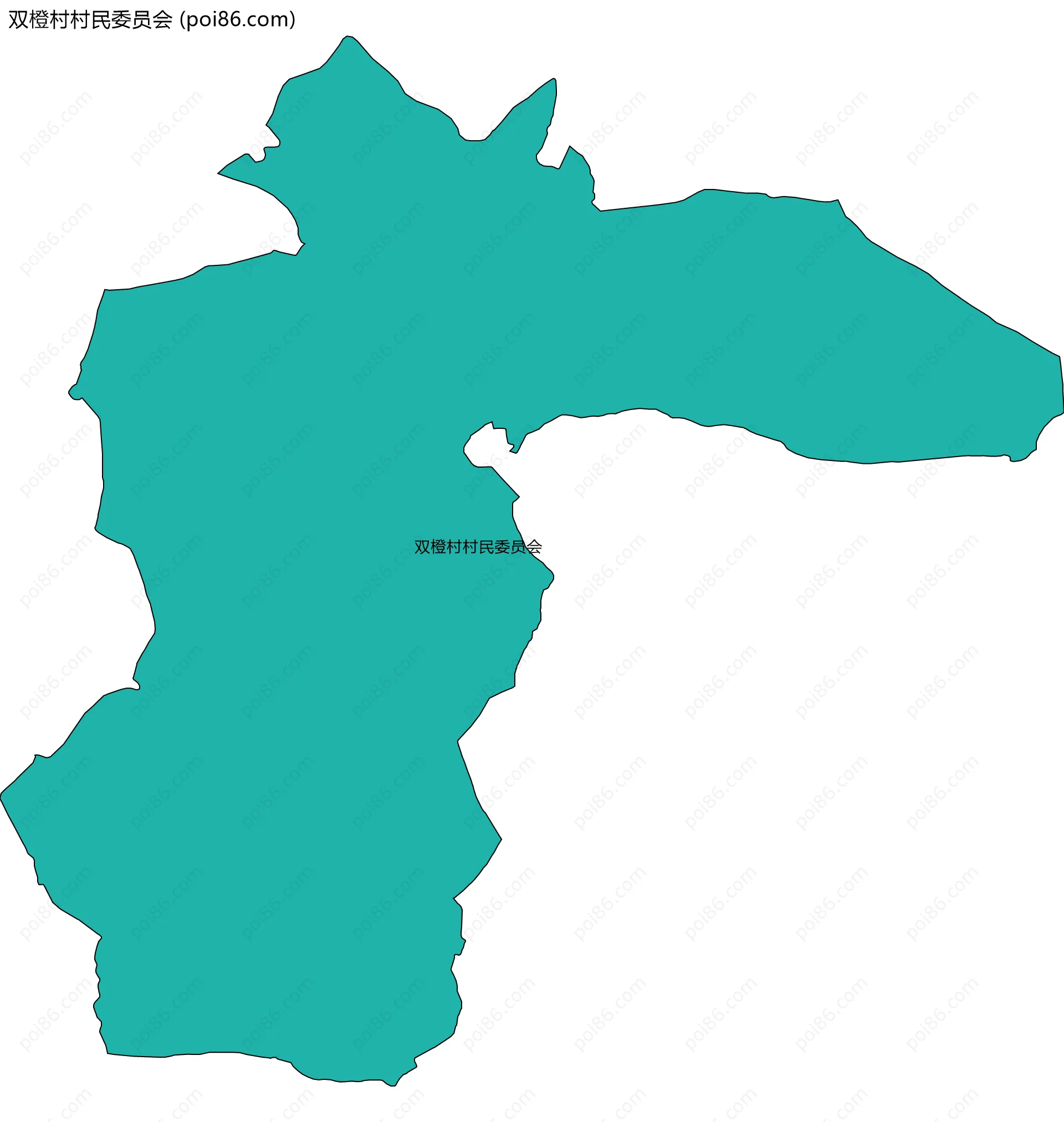 双橙村村民委员会边界地图