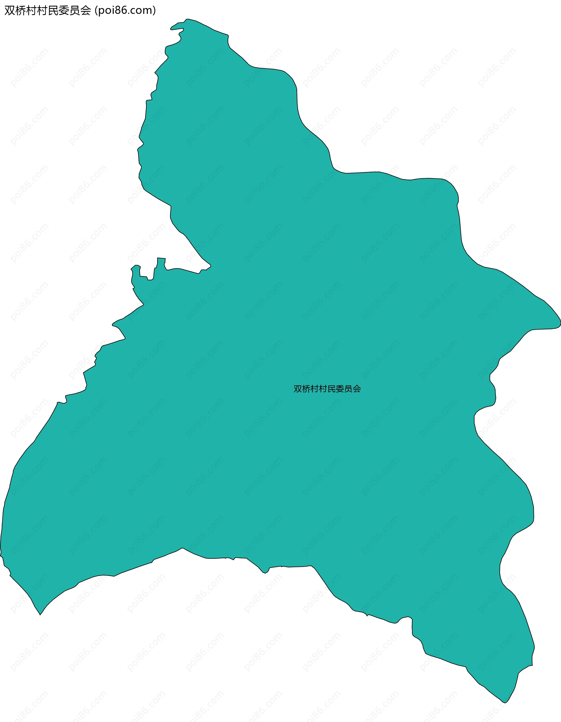 双桥村村民委员会边界地图