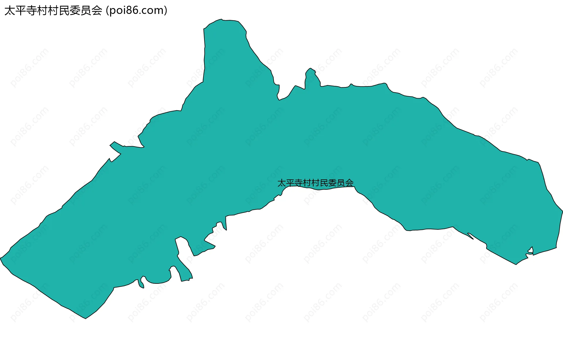 太平寺村村民委员会边界地图