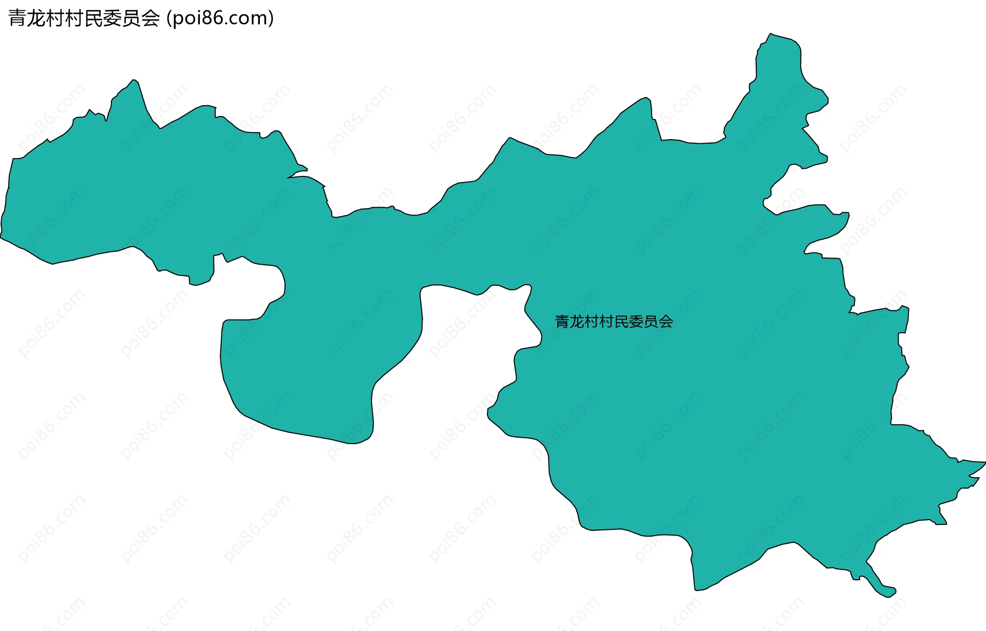 青龙村村民委员会边界地图