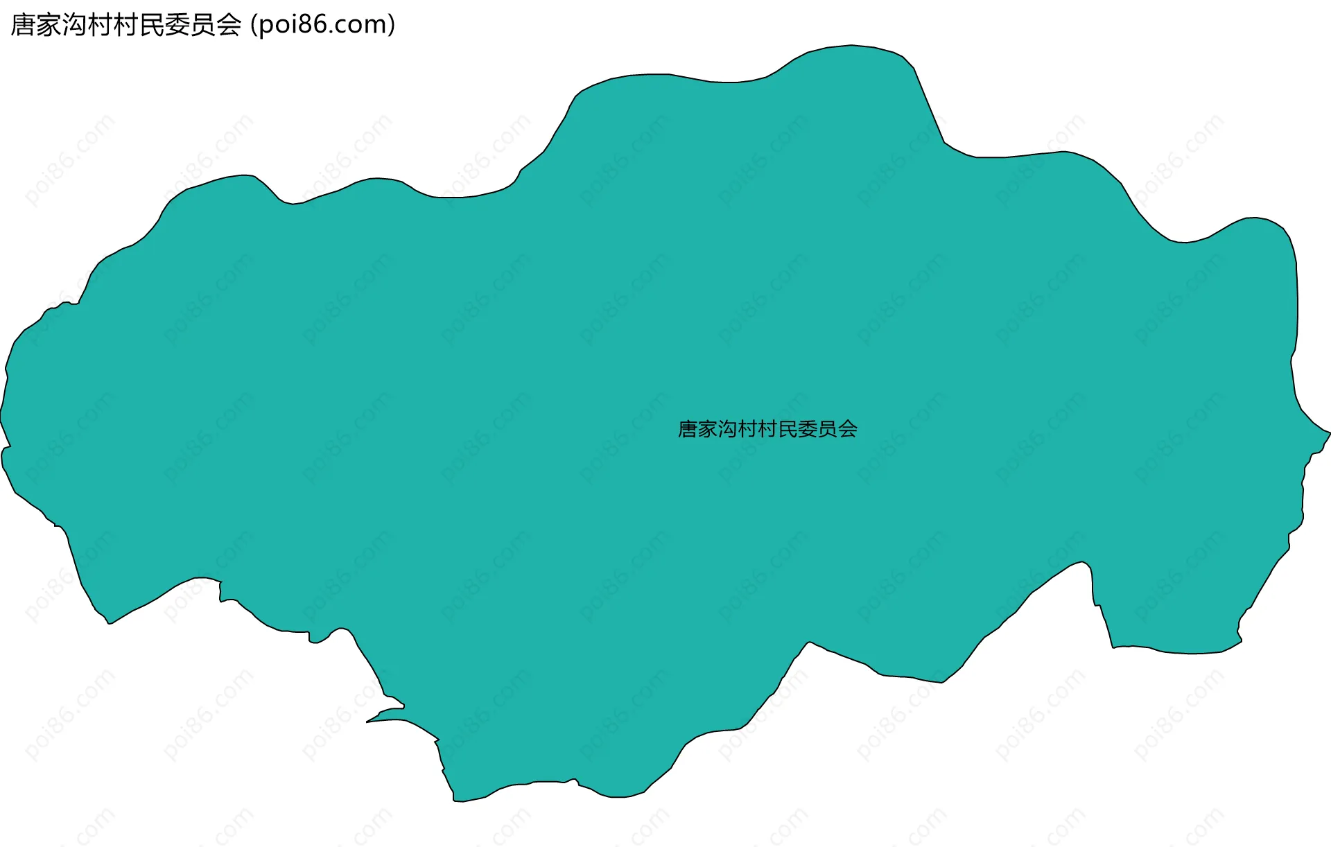 唐家沟村村民委员会边界地图