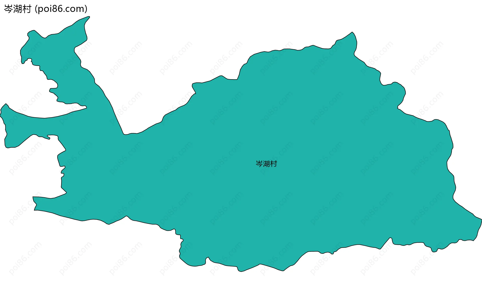 岑湖村边界地图
