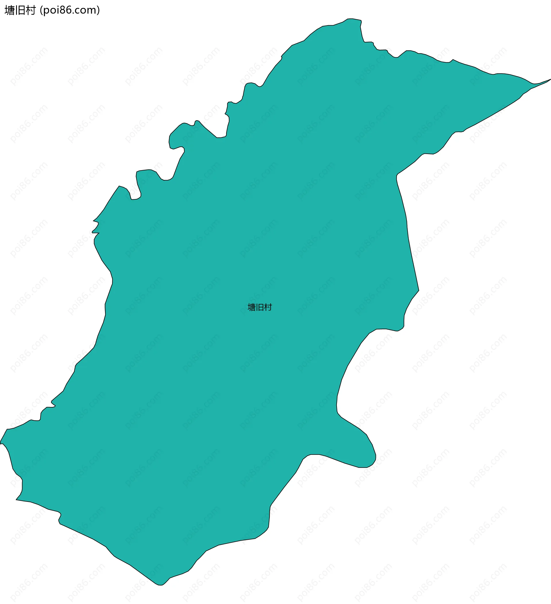 塘旧村边界地图