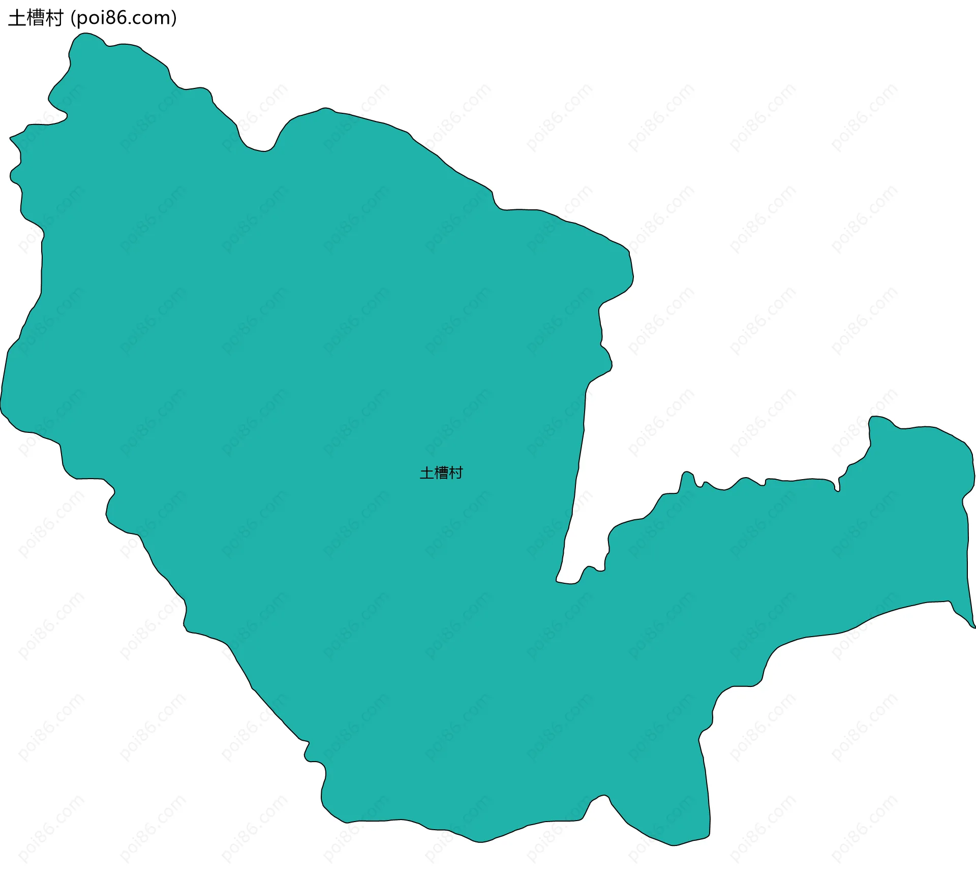 土槽村边界地图