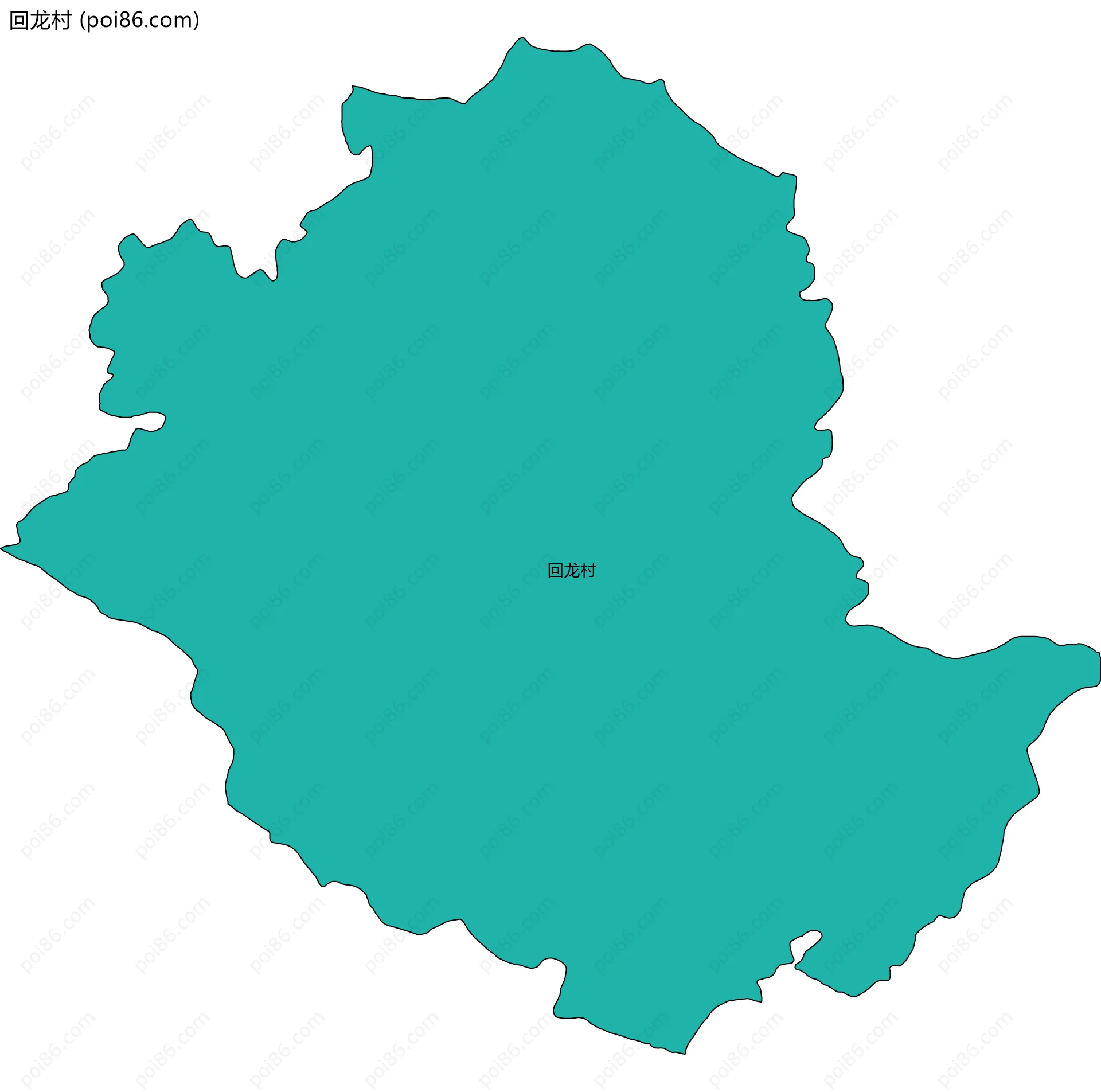 回龙村边界地图