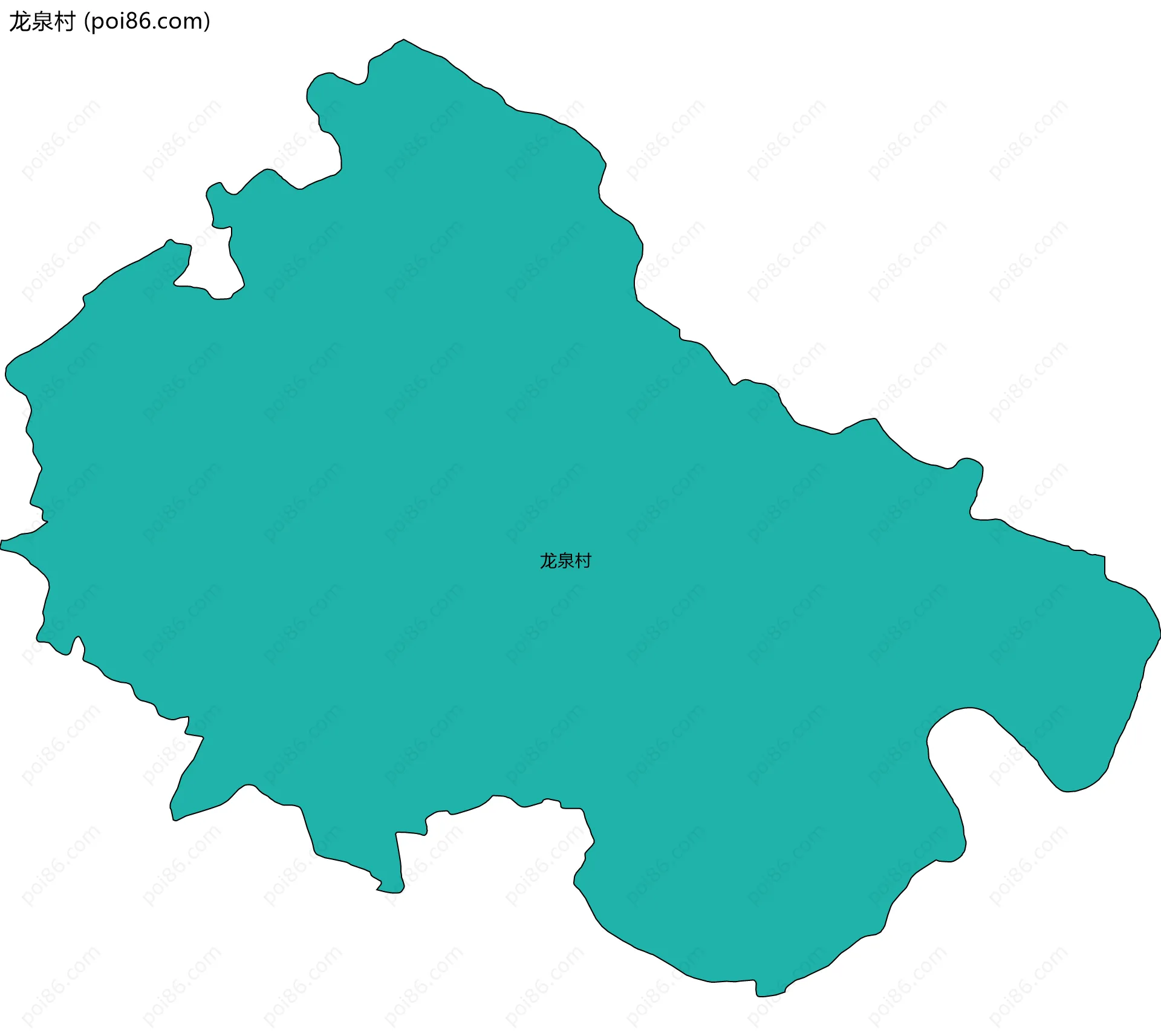 龙泉村边界地图