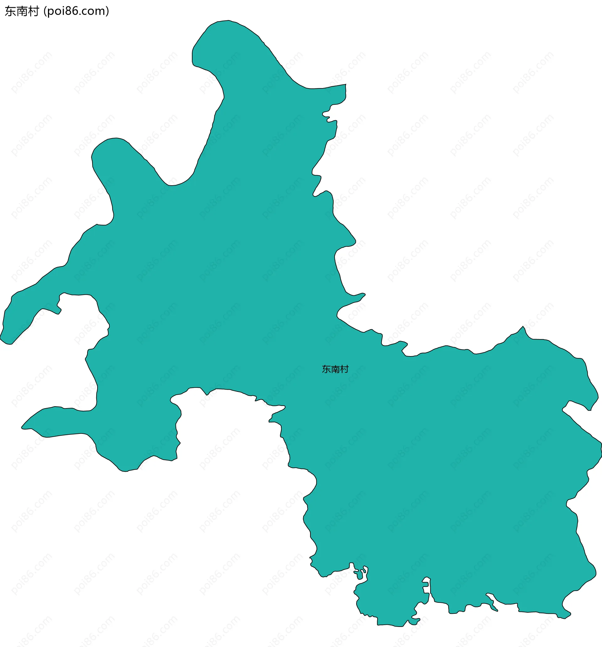 东南村边界地图