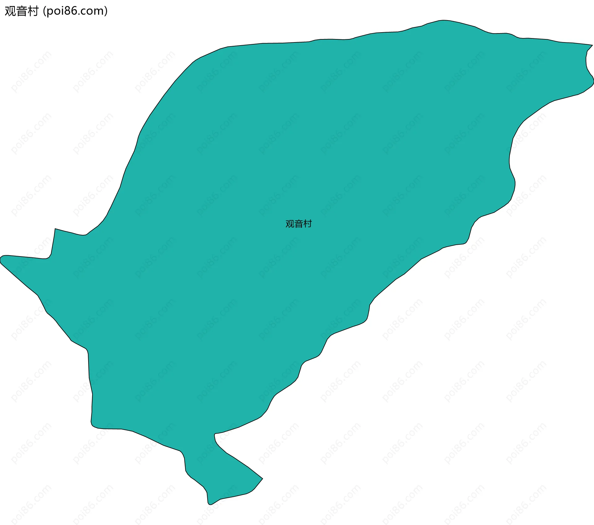 观音村边界地图