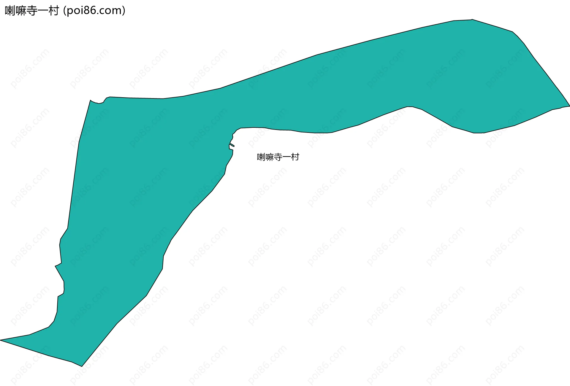 喇嘛寺一村边界地图