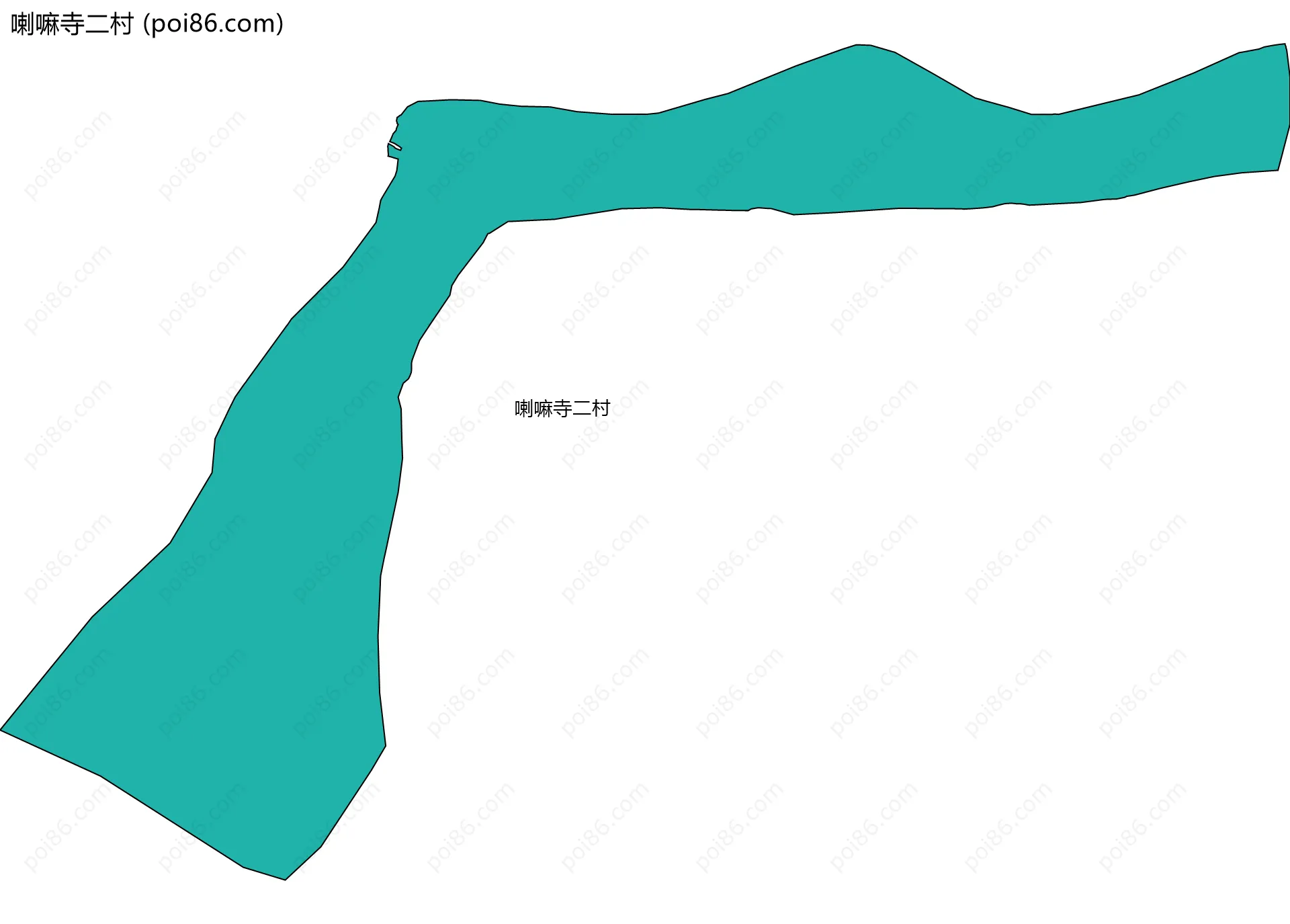 喇嘛寺二村边界地图
