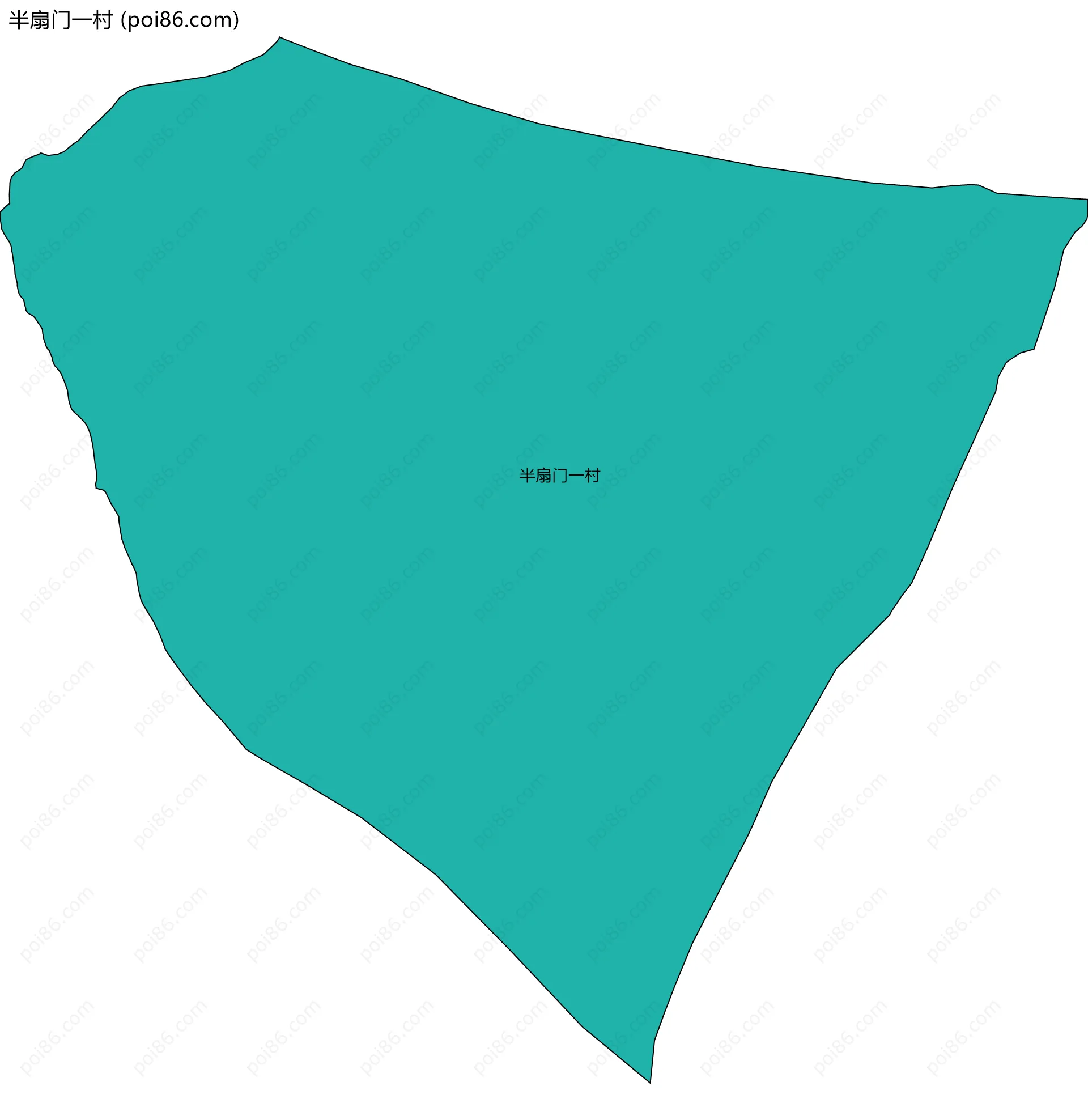 半扇门一村边界地图