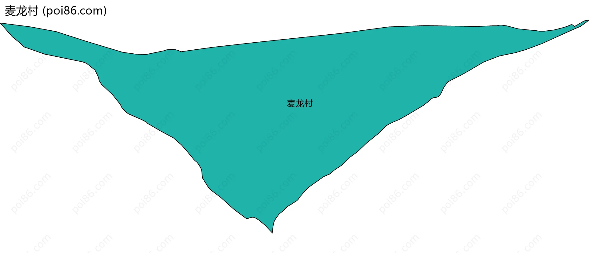 麦龙村边界地图
