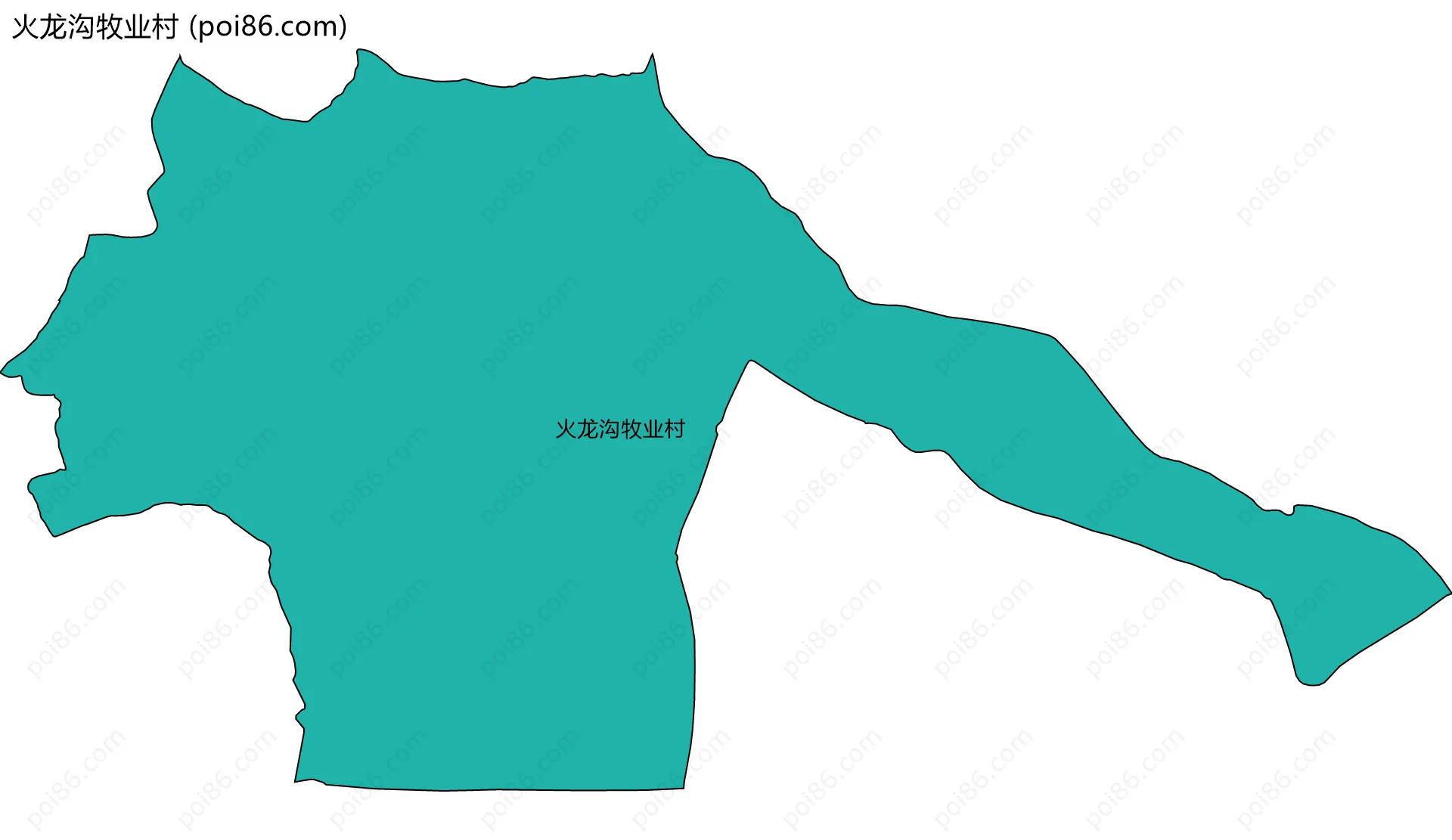 火龙沟牧业村边界地图