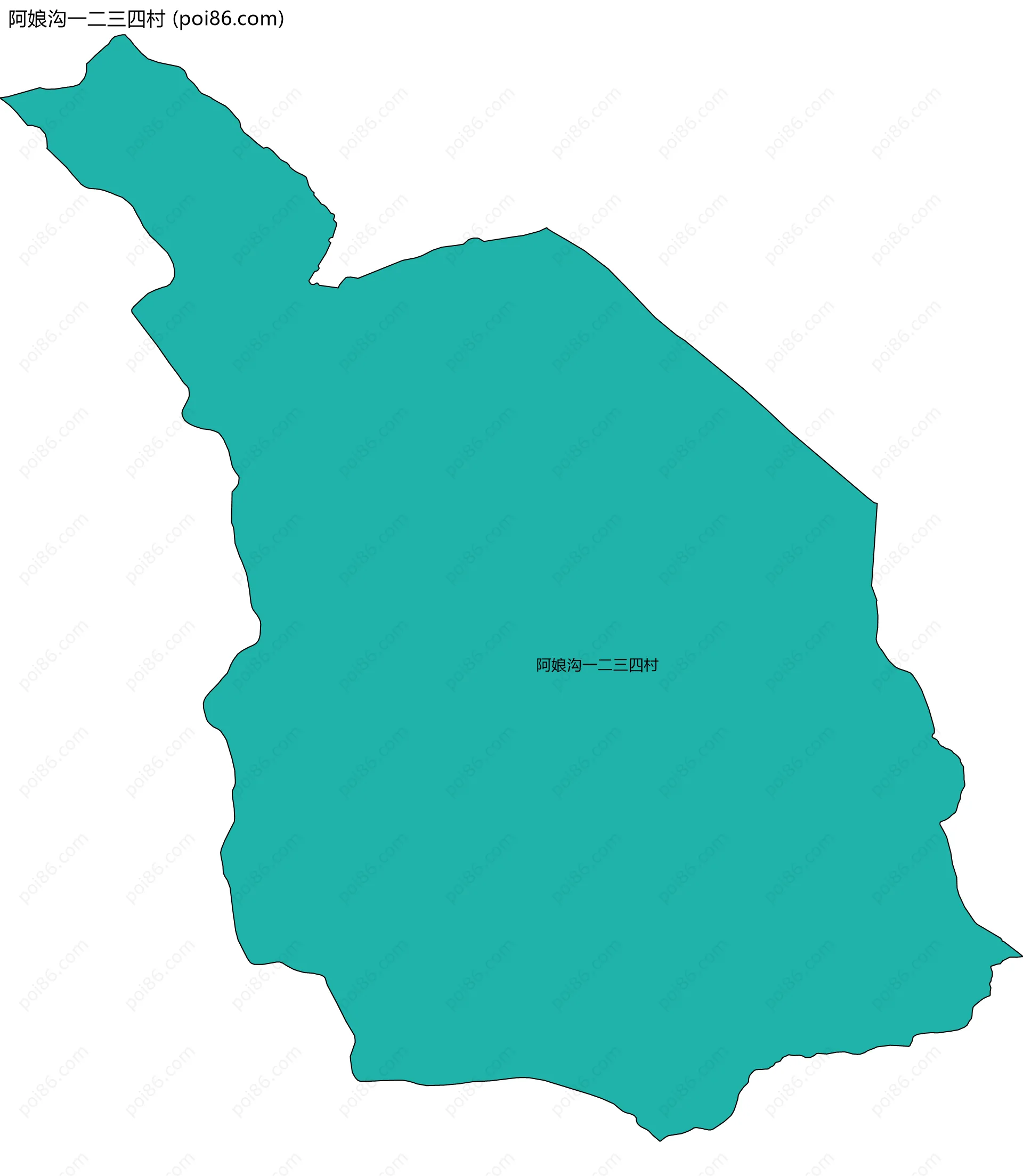 阿娘沟一二三四村边界地图