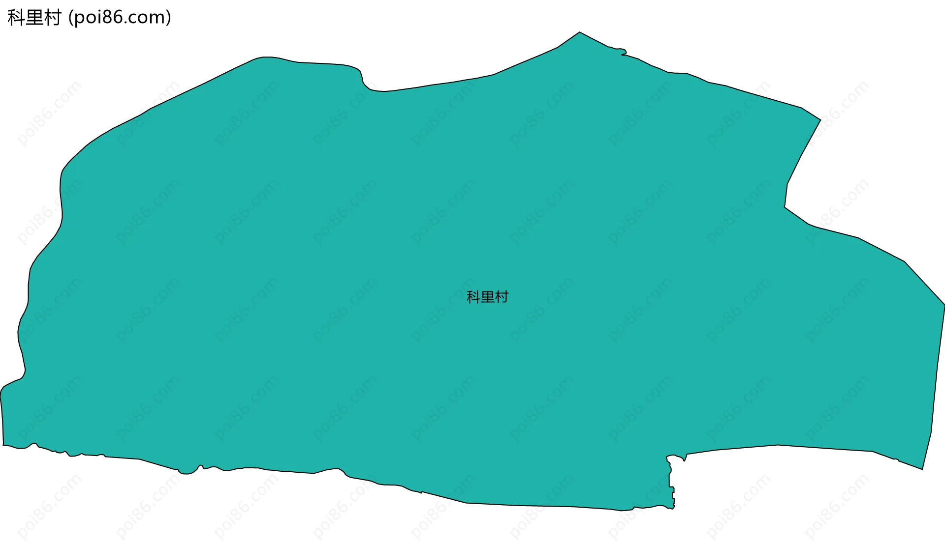 科里村边界地图