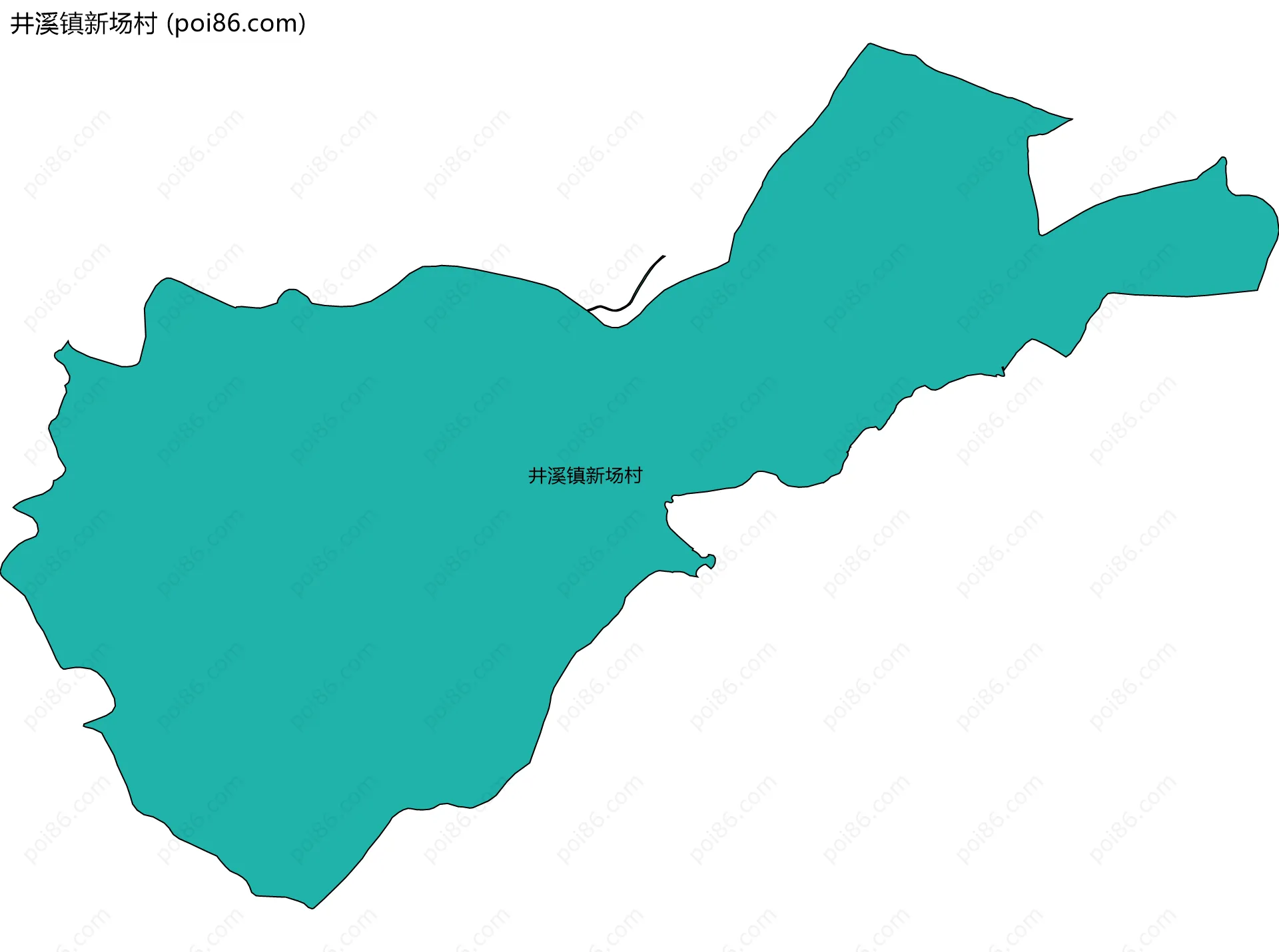 井溪镇新场村边界地图