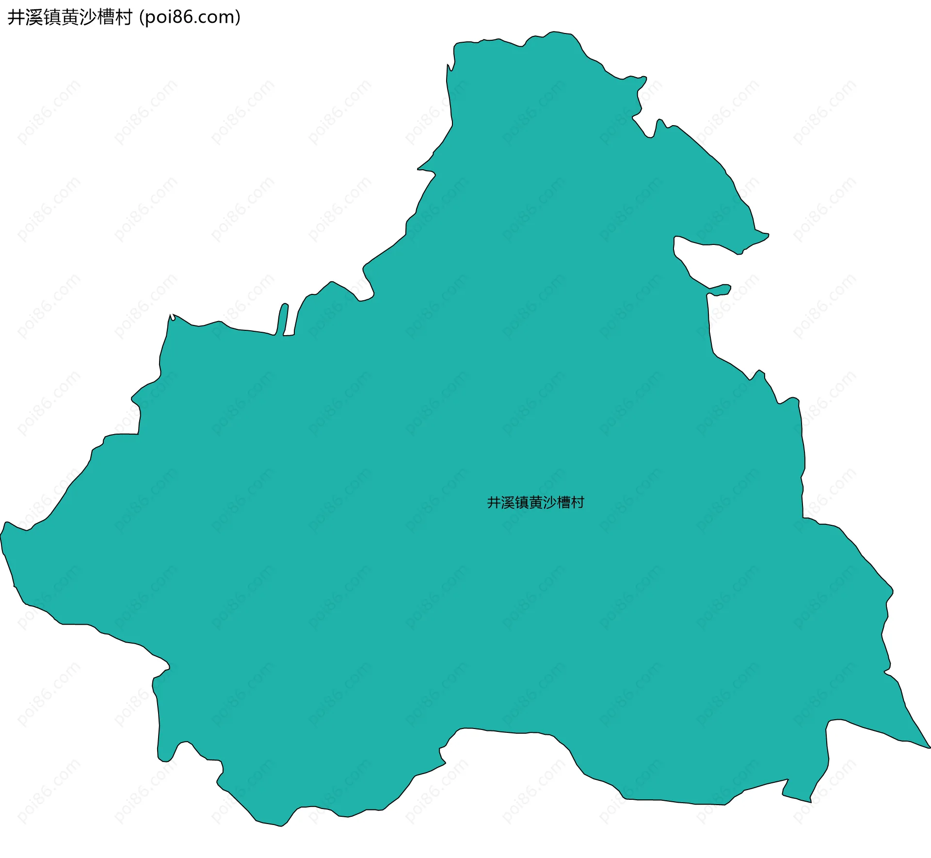 井溪镇黄沙槽村边界地图