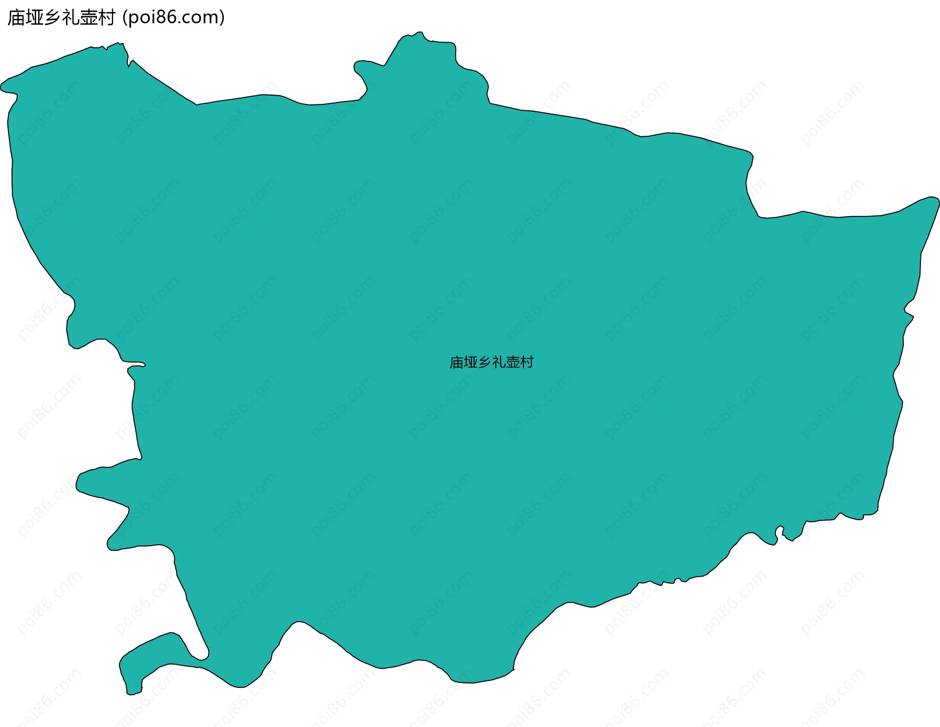 庙垭乡礼壶村边界地图