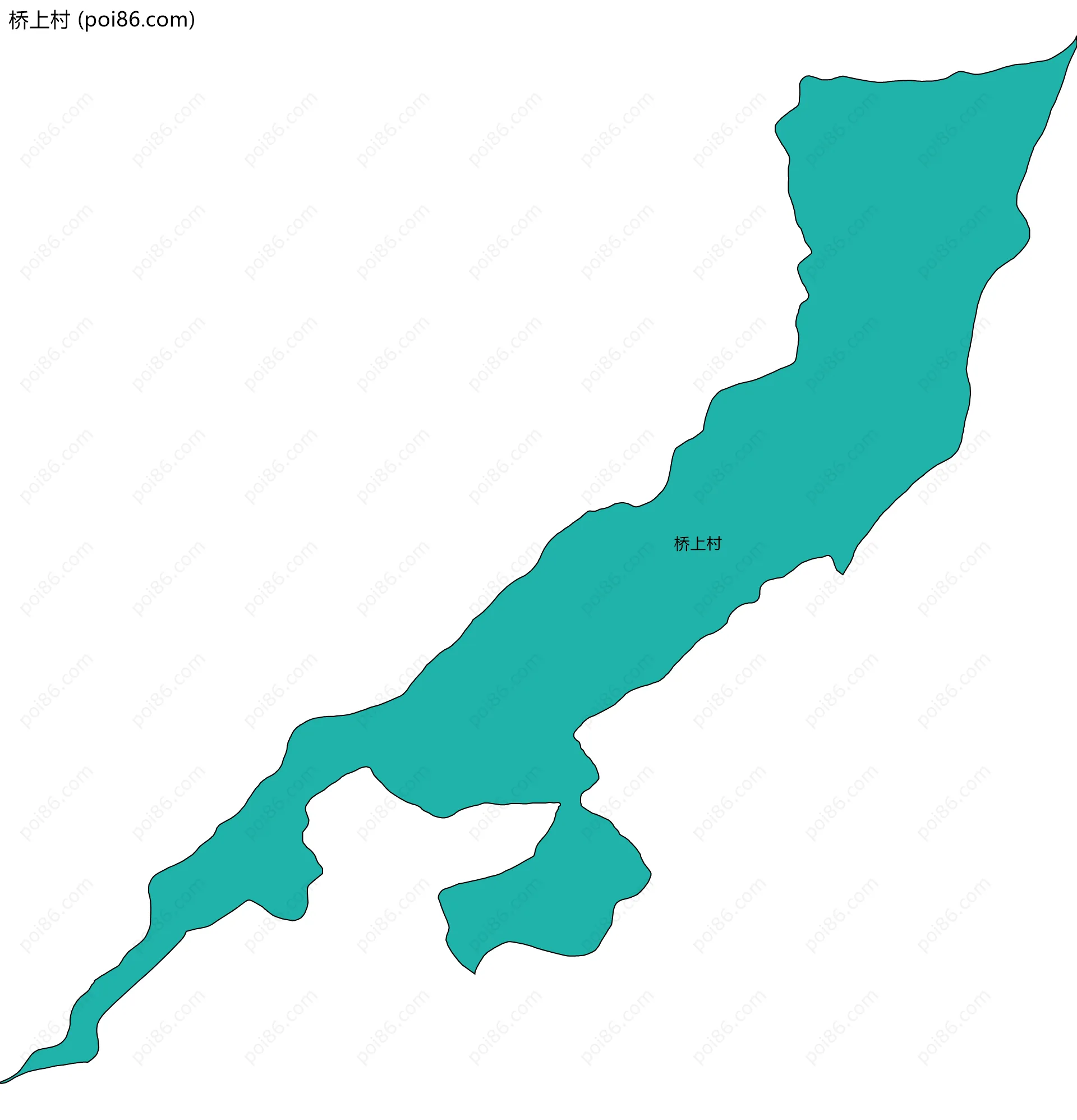 桥上村边界地图