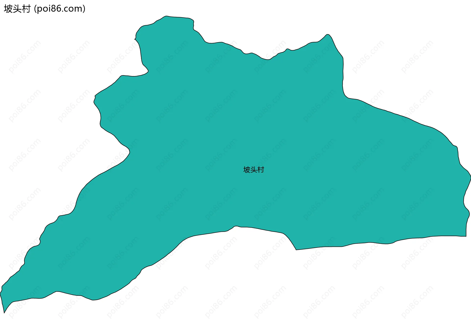 坡头村边界地图
