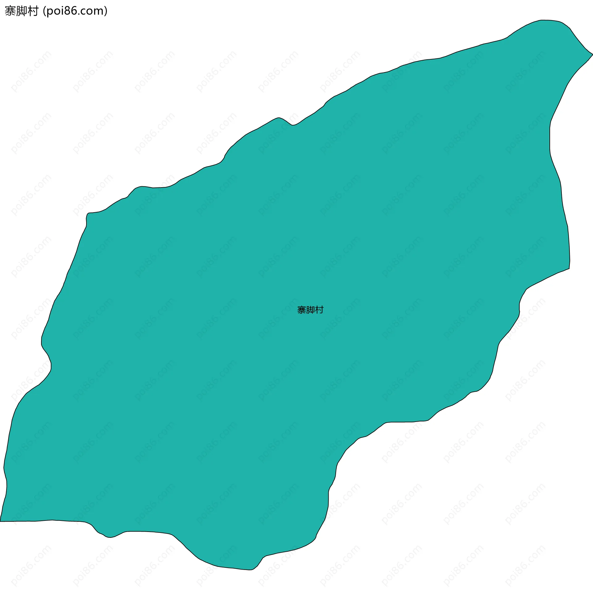 寨脚村边界地图