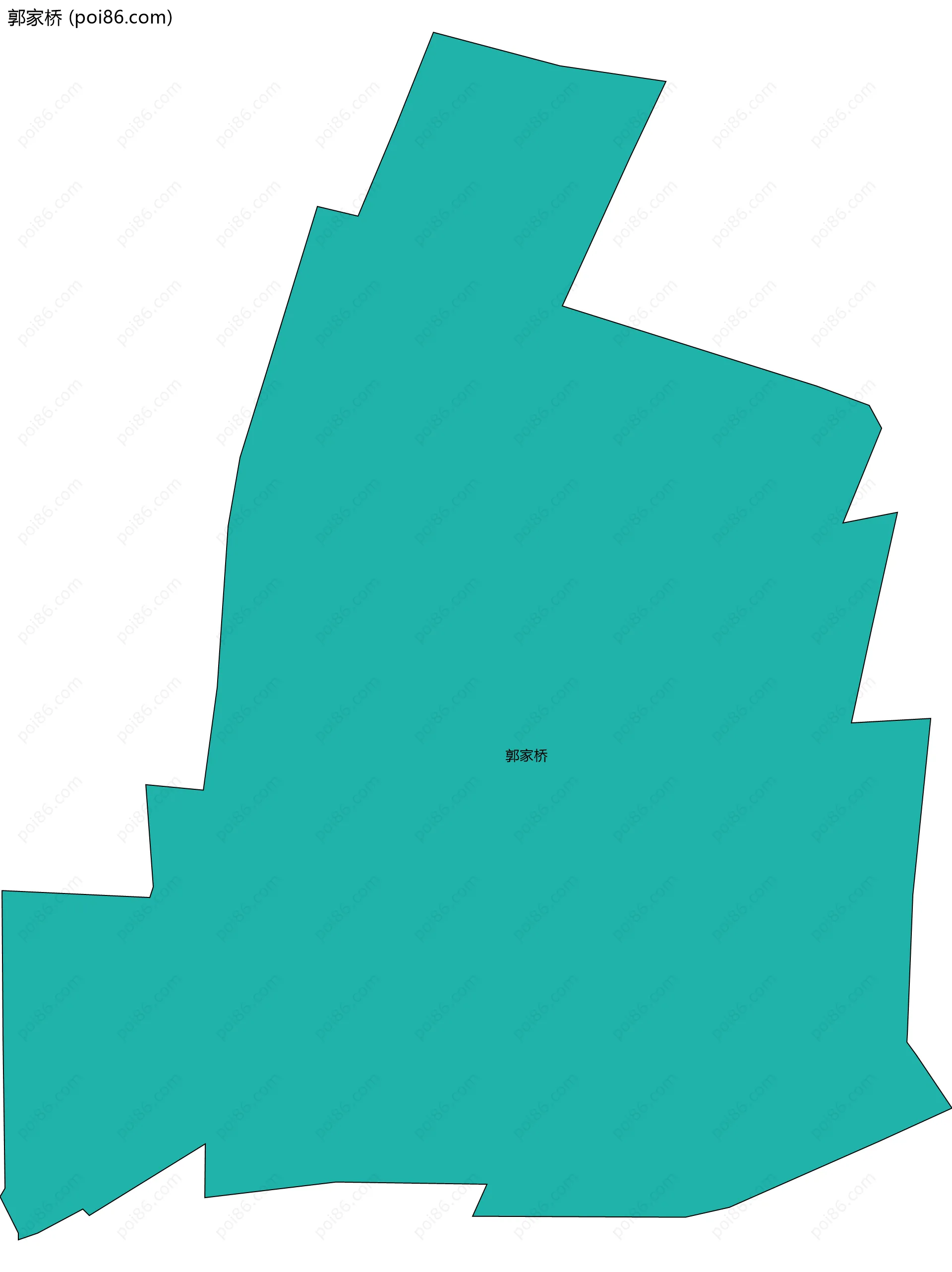 郭家桥边界地图