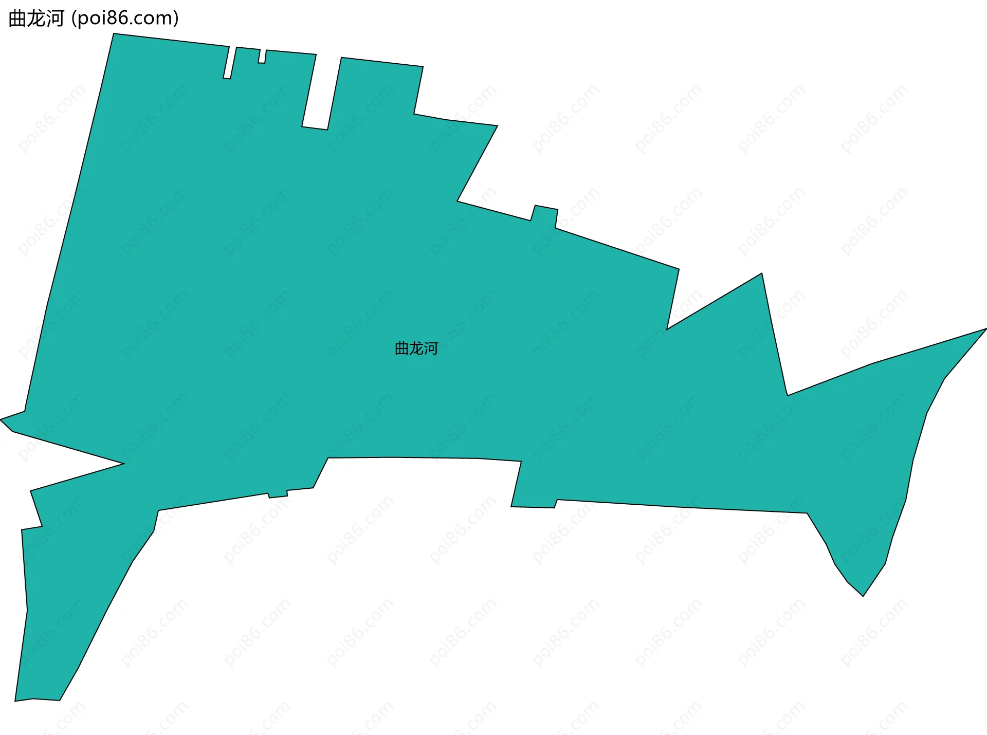 曲龙河边界地图