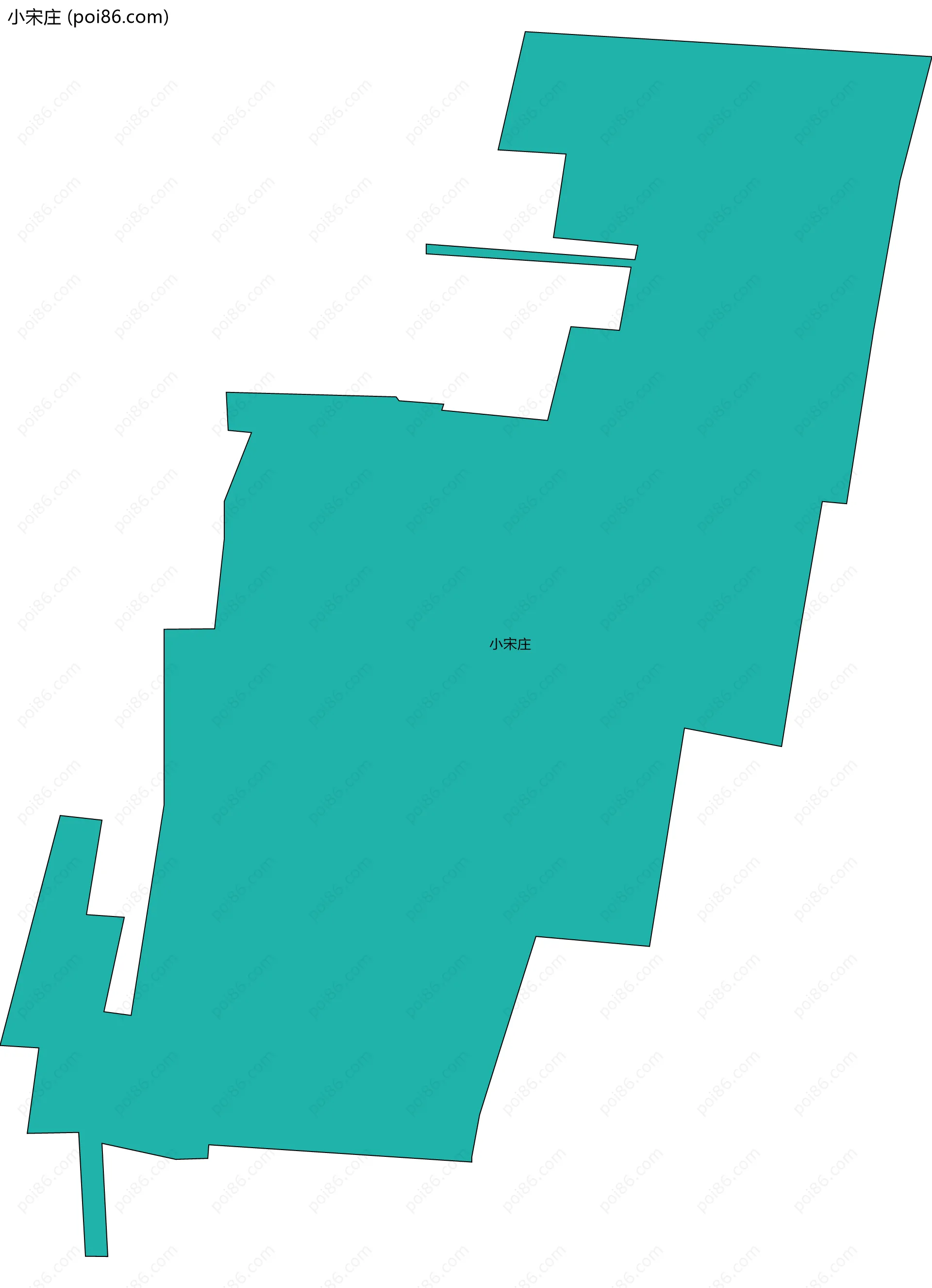 小宋庄边界地图