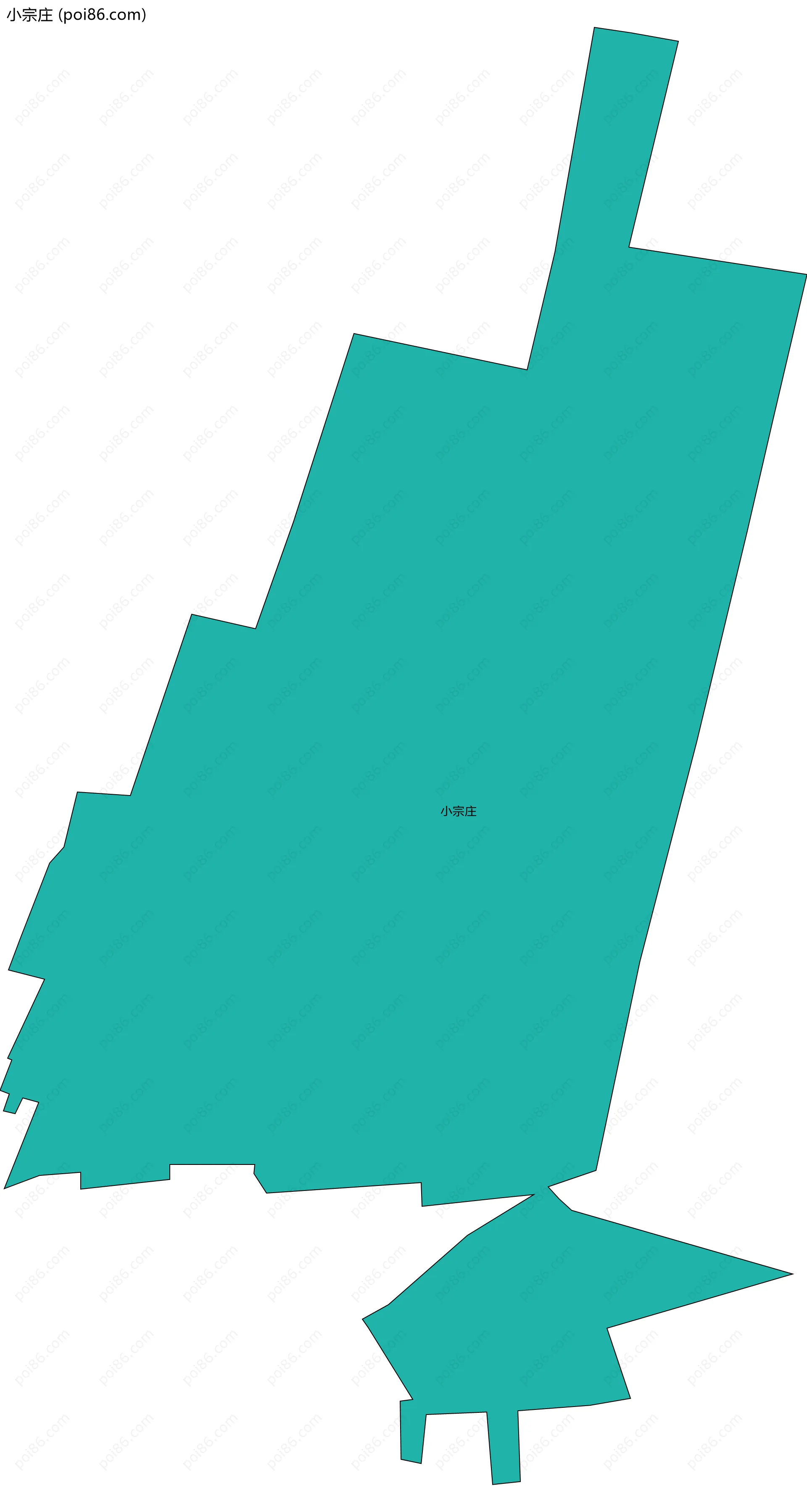 小宗庄边界地图