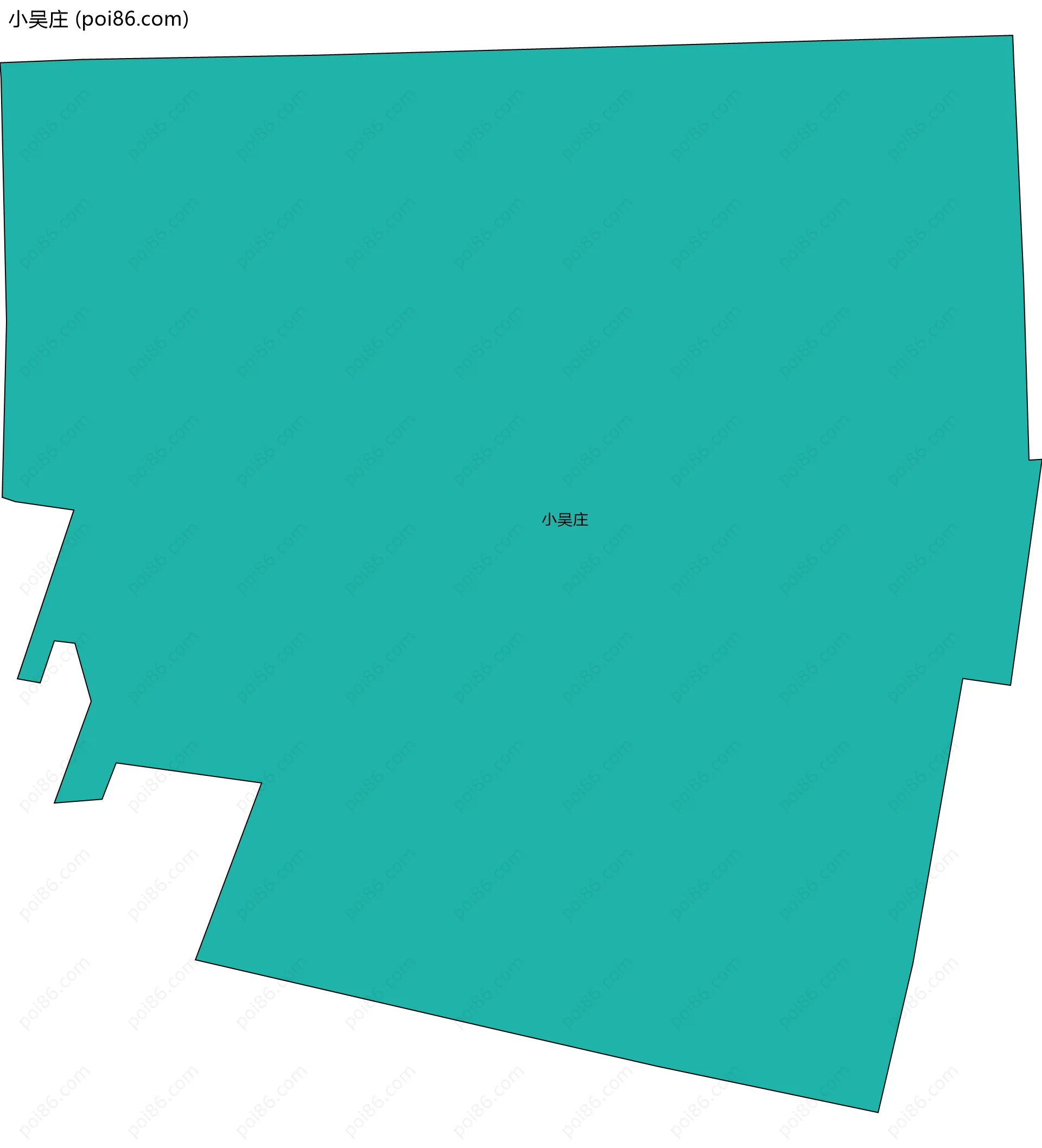 小吴庄边界地图