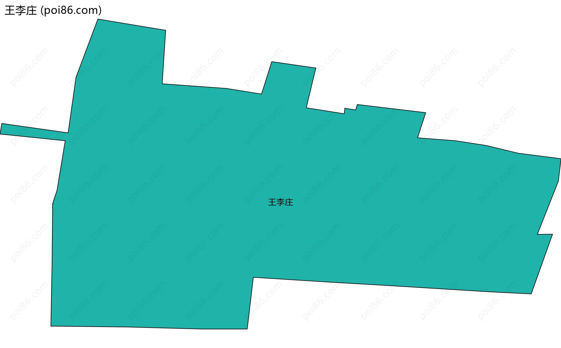 王李庄边界地图