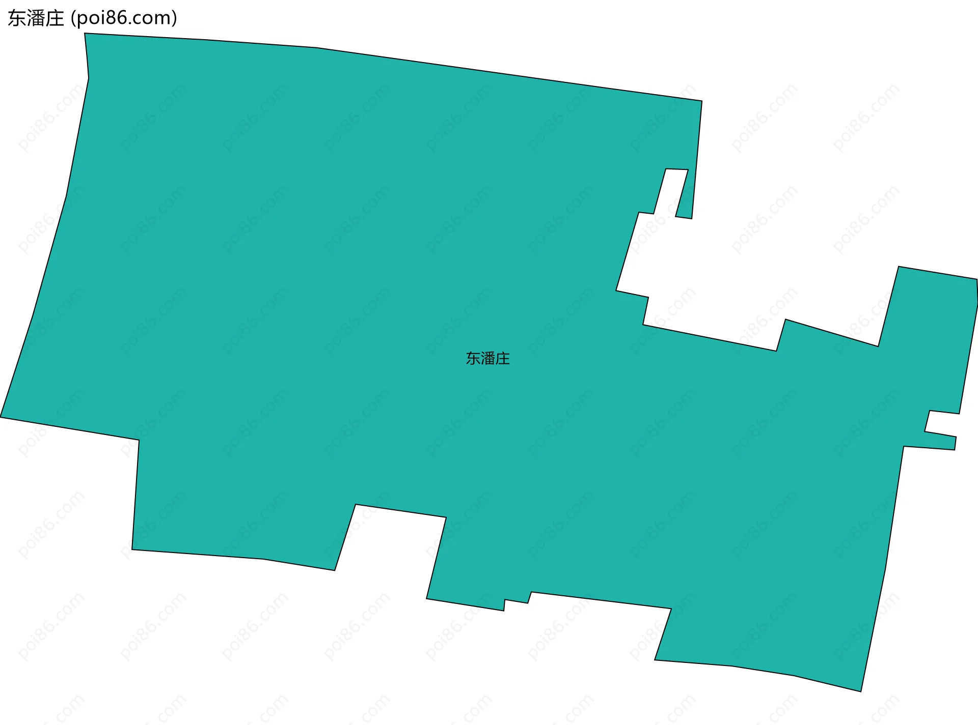 东潘庄边界地图