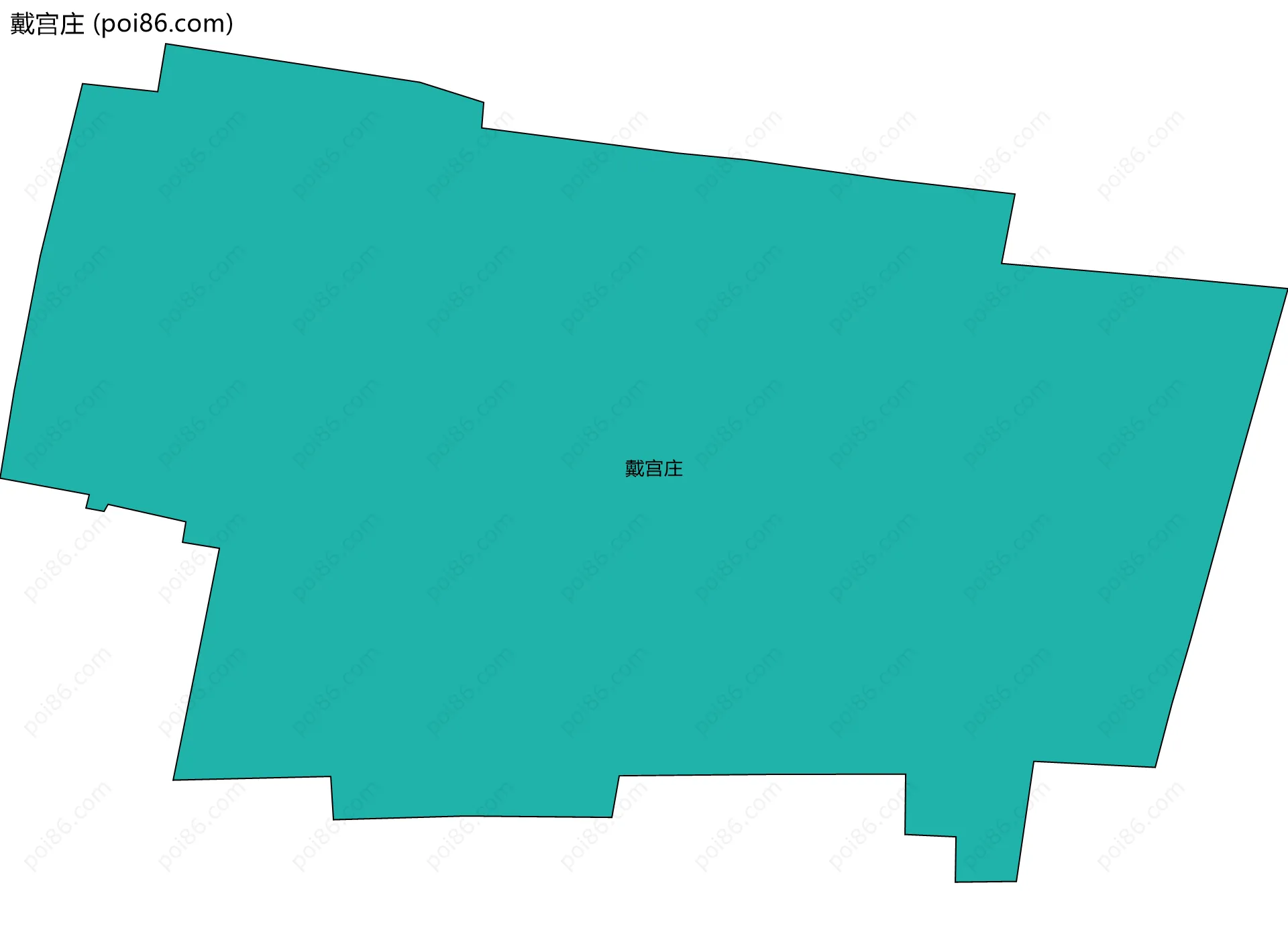 戴宫庄边界地图