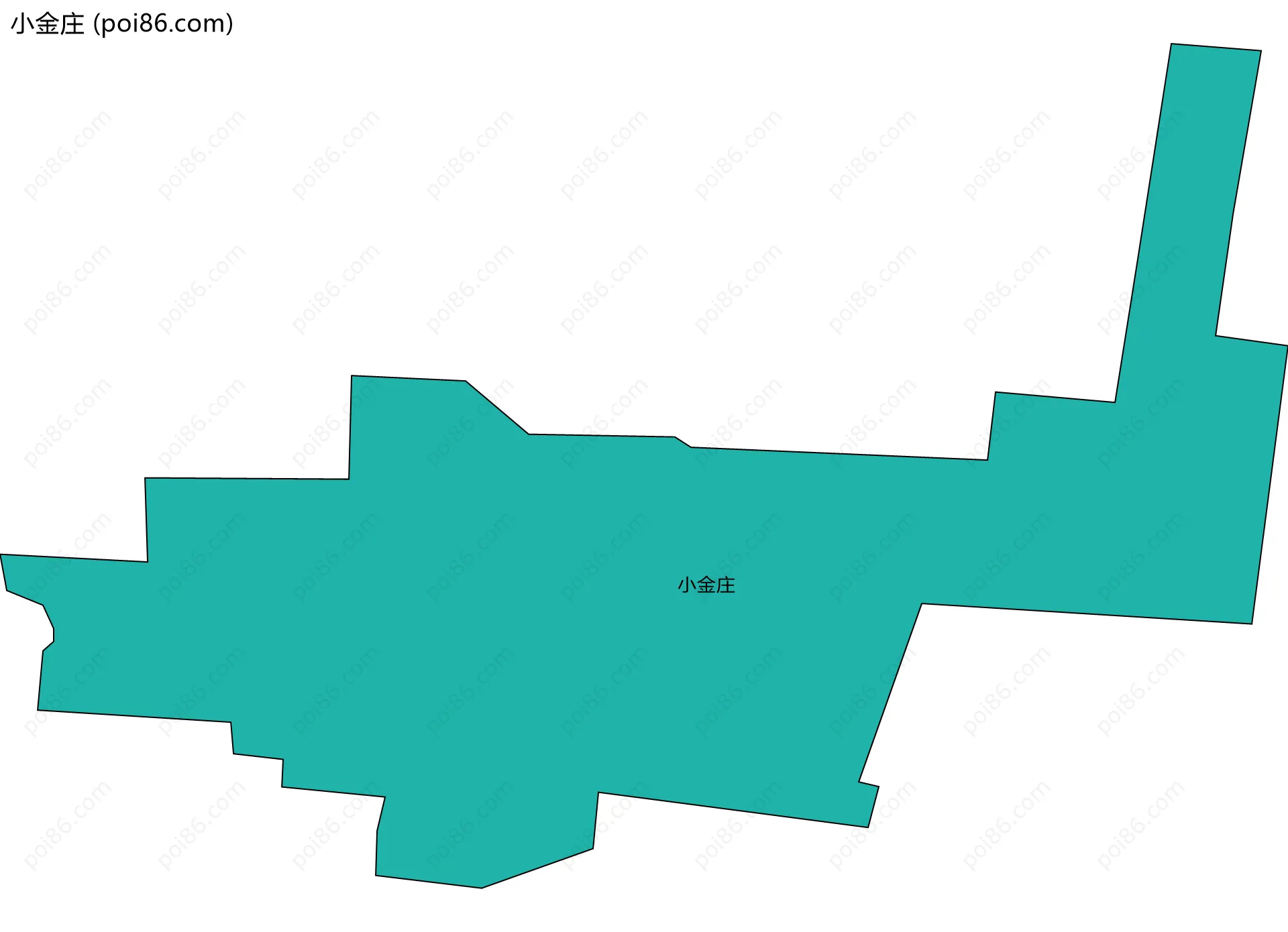 小金庄边界地图