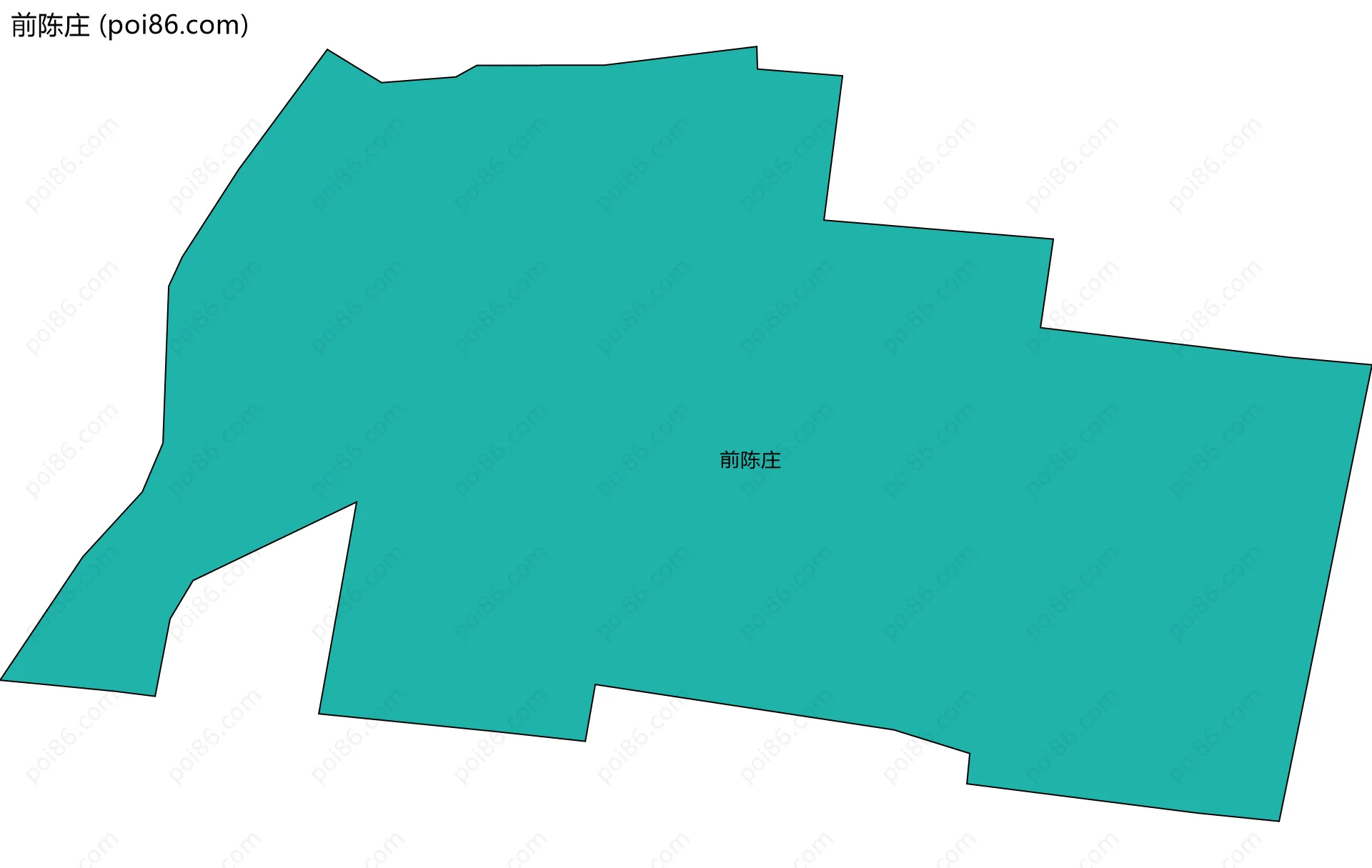 前陈庄边界地图