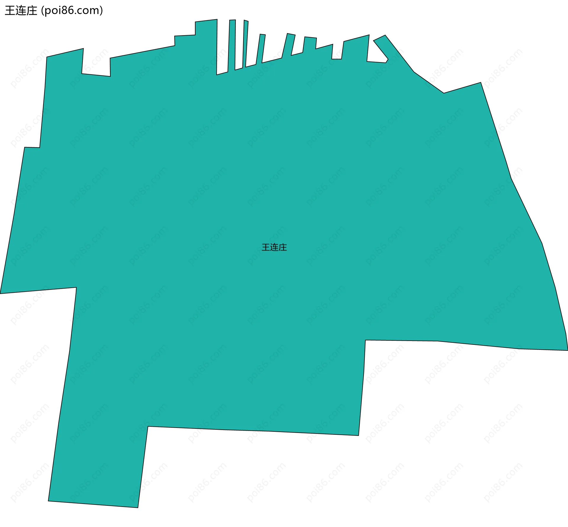 王连庄边界地图
