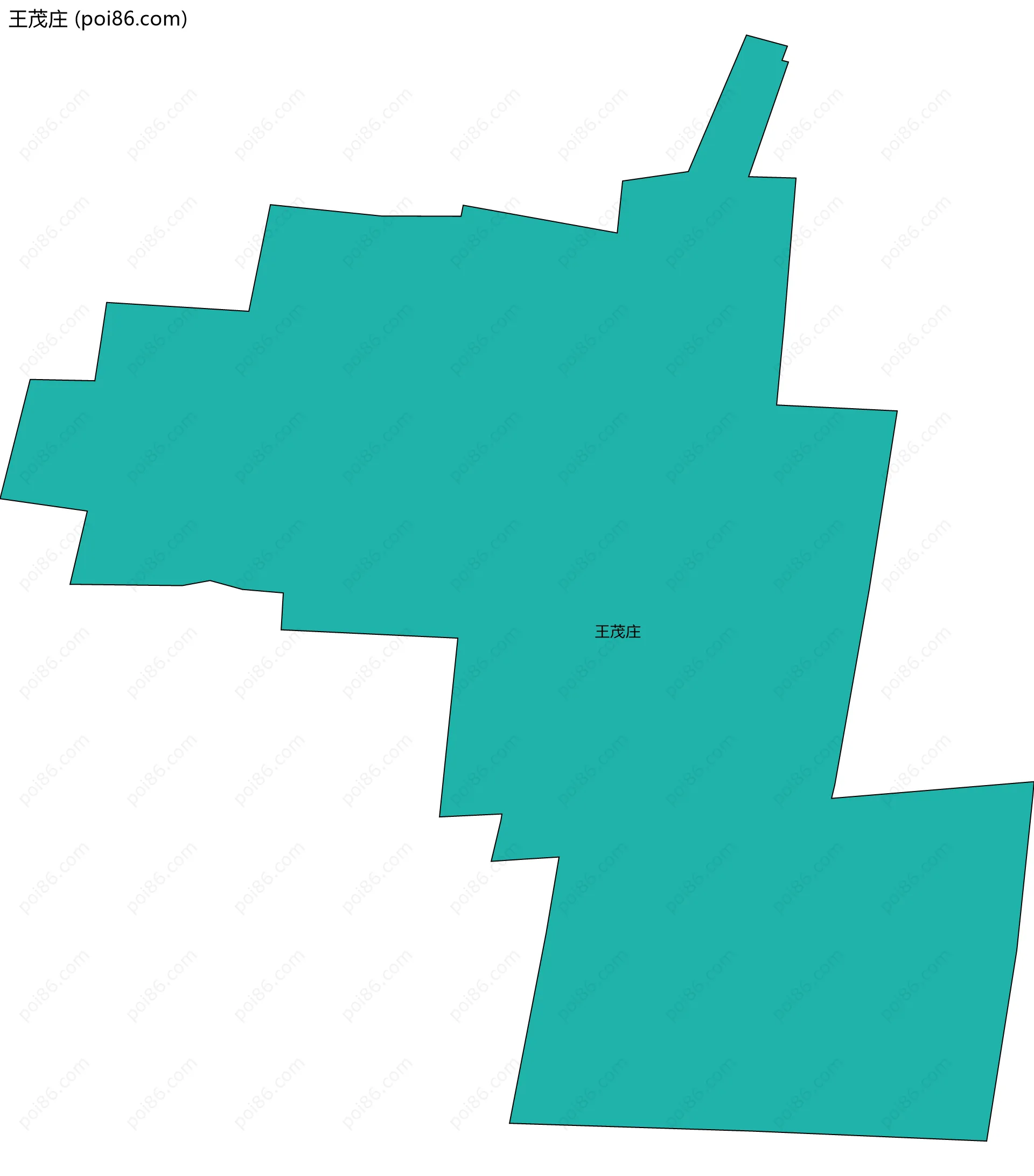 王茂庄边界地图