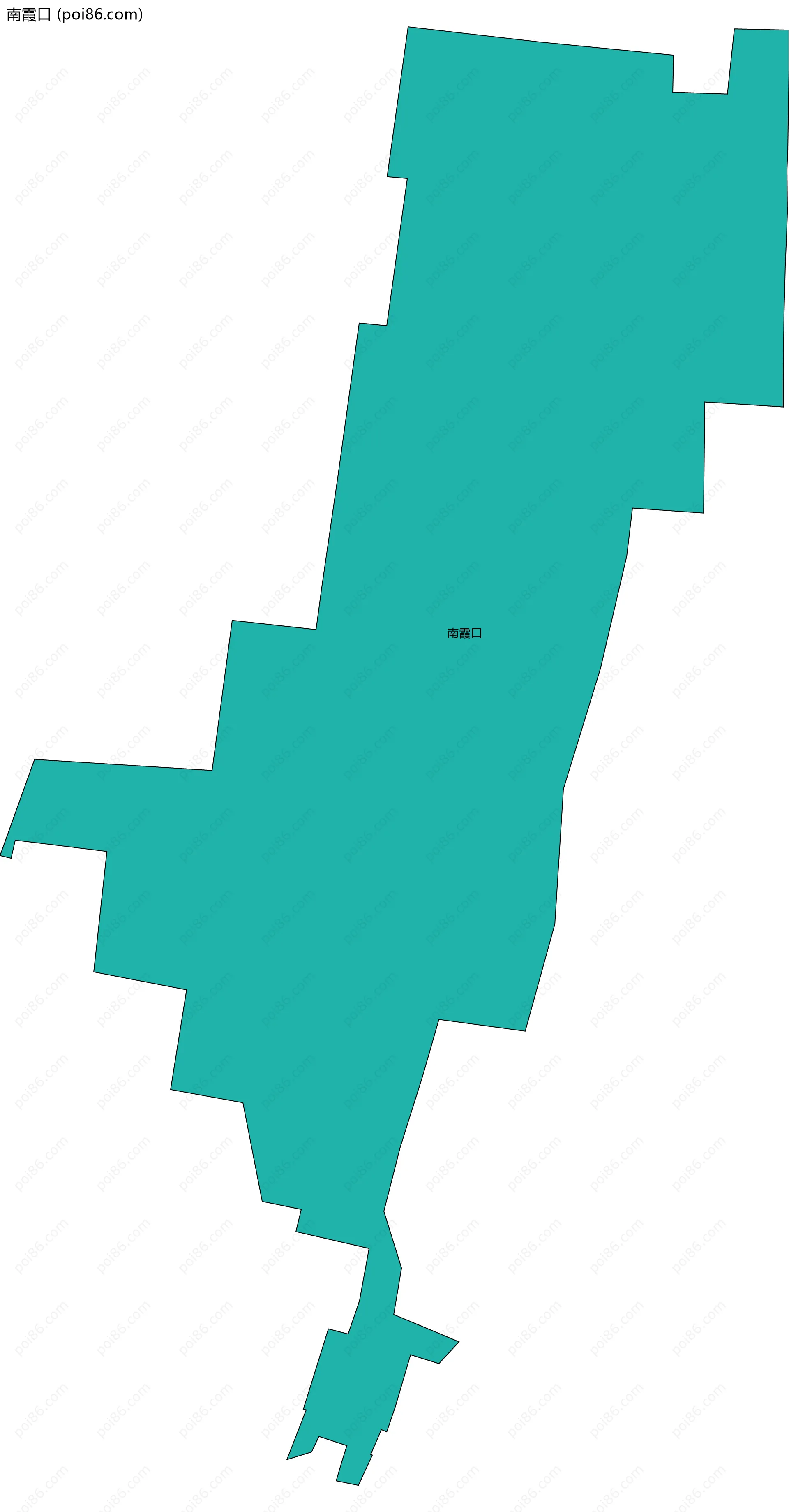 南霞口边界地图