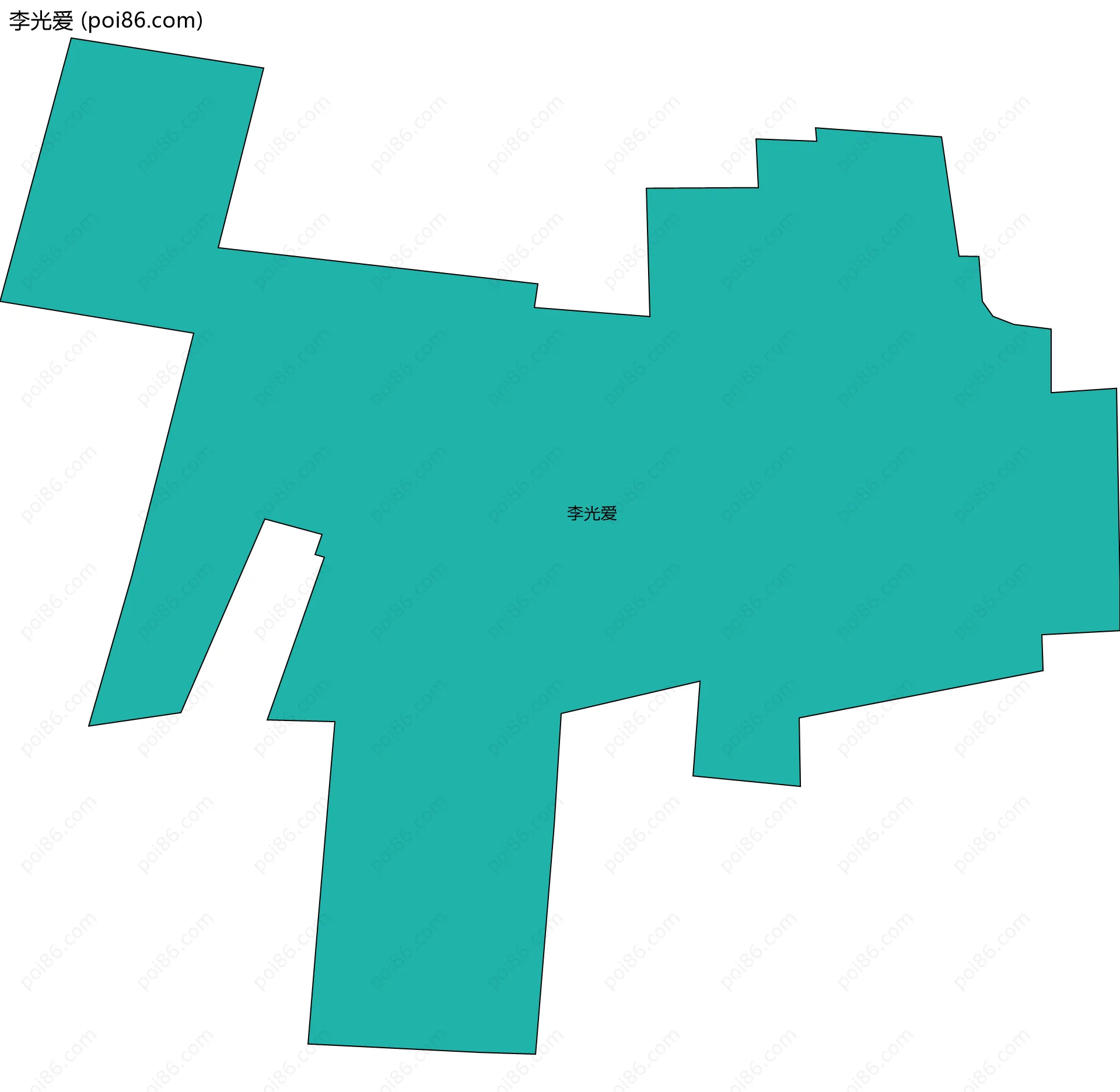 李光爱边界地图