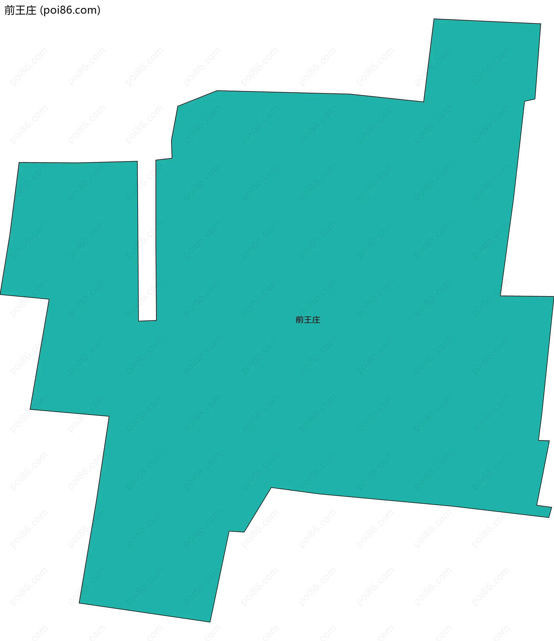 前王庄边界地图