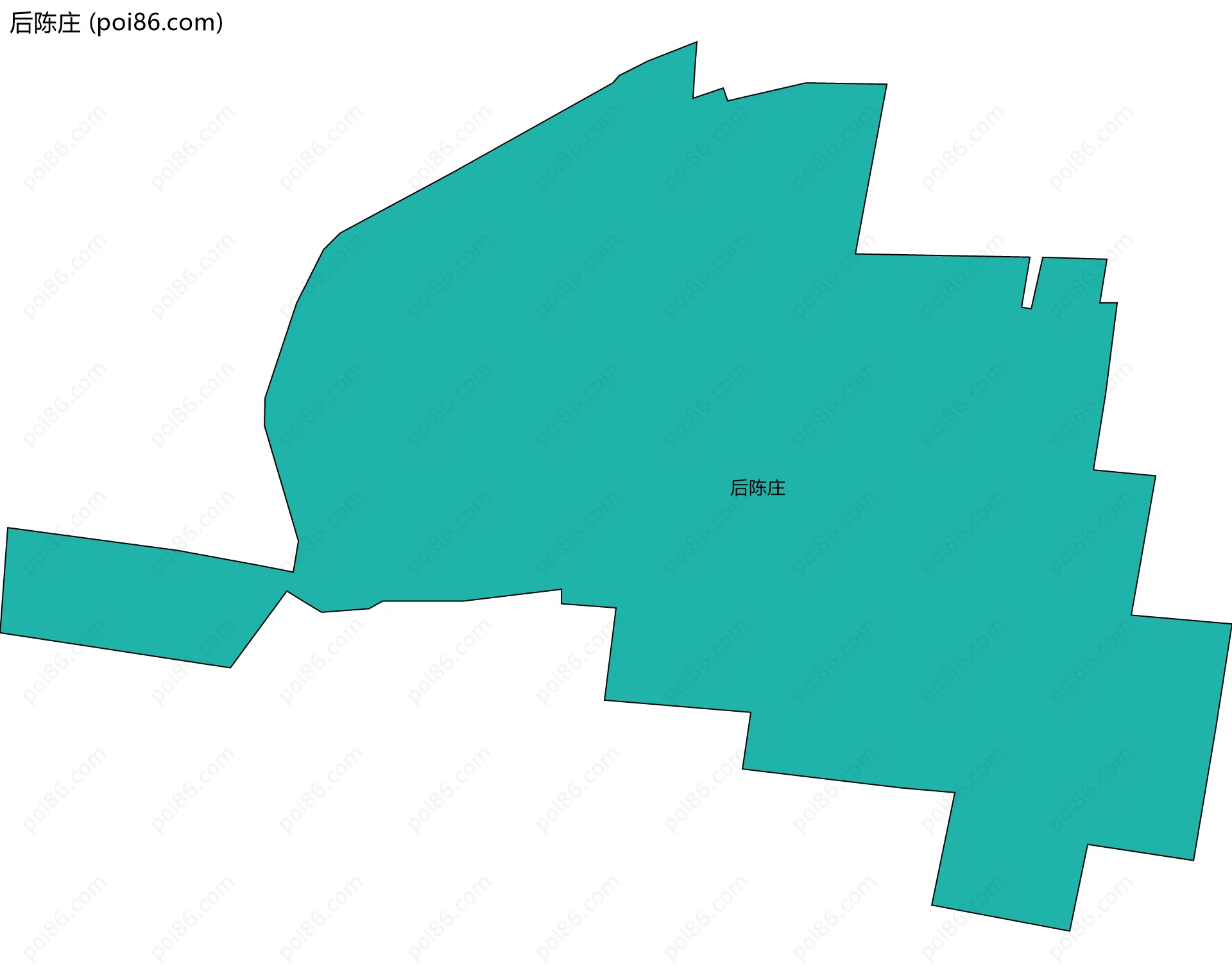 后陈庄边界地图
